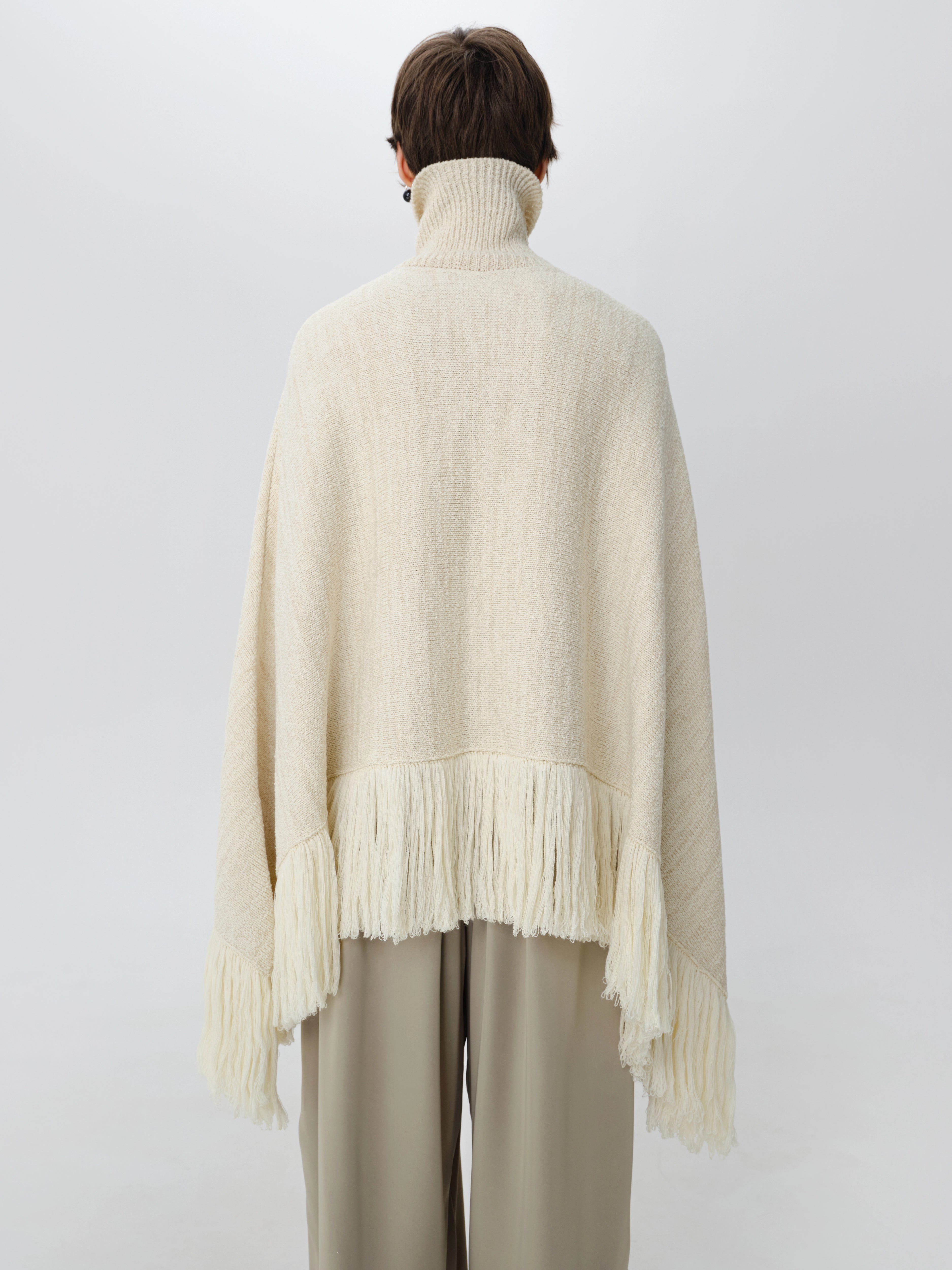 Poncho “Milk Blush”