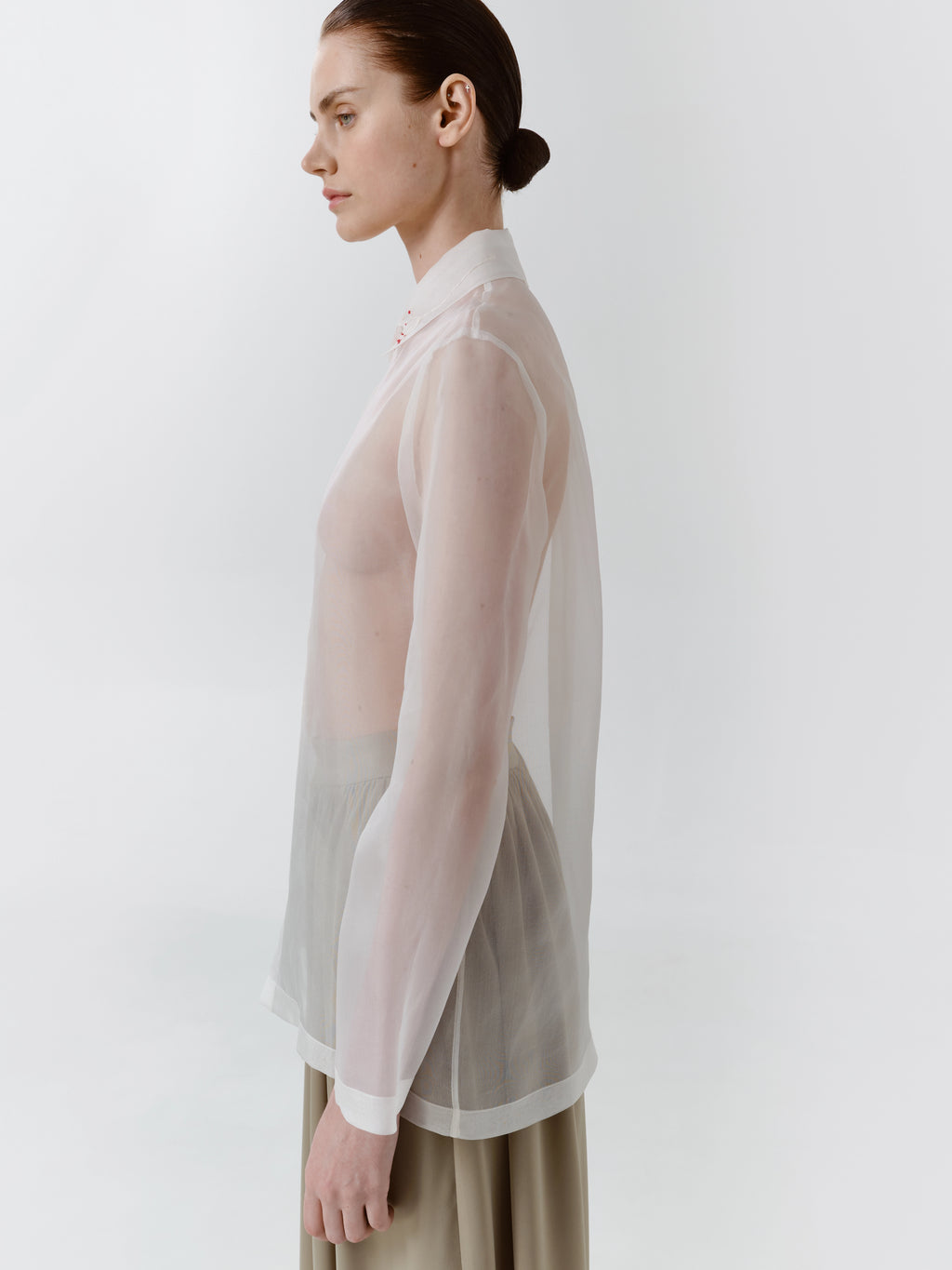 Silk Shirt “Red Trace”
