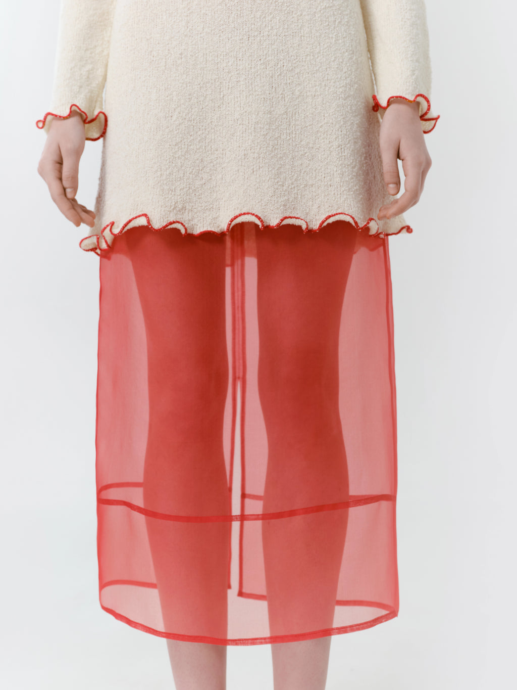 Red Veil Skirt