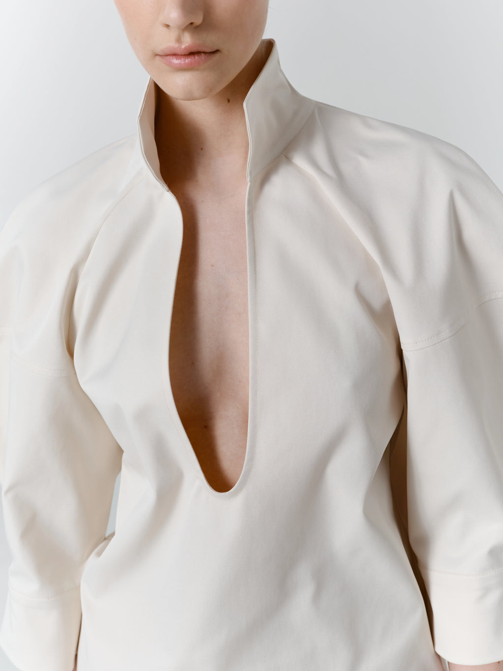 Grey-Beige Shirt “Structure”
