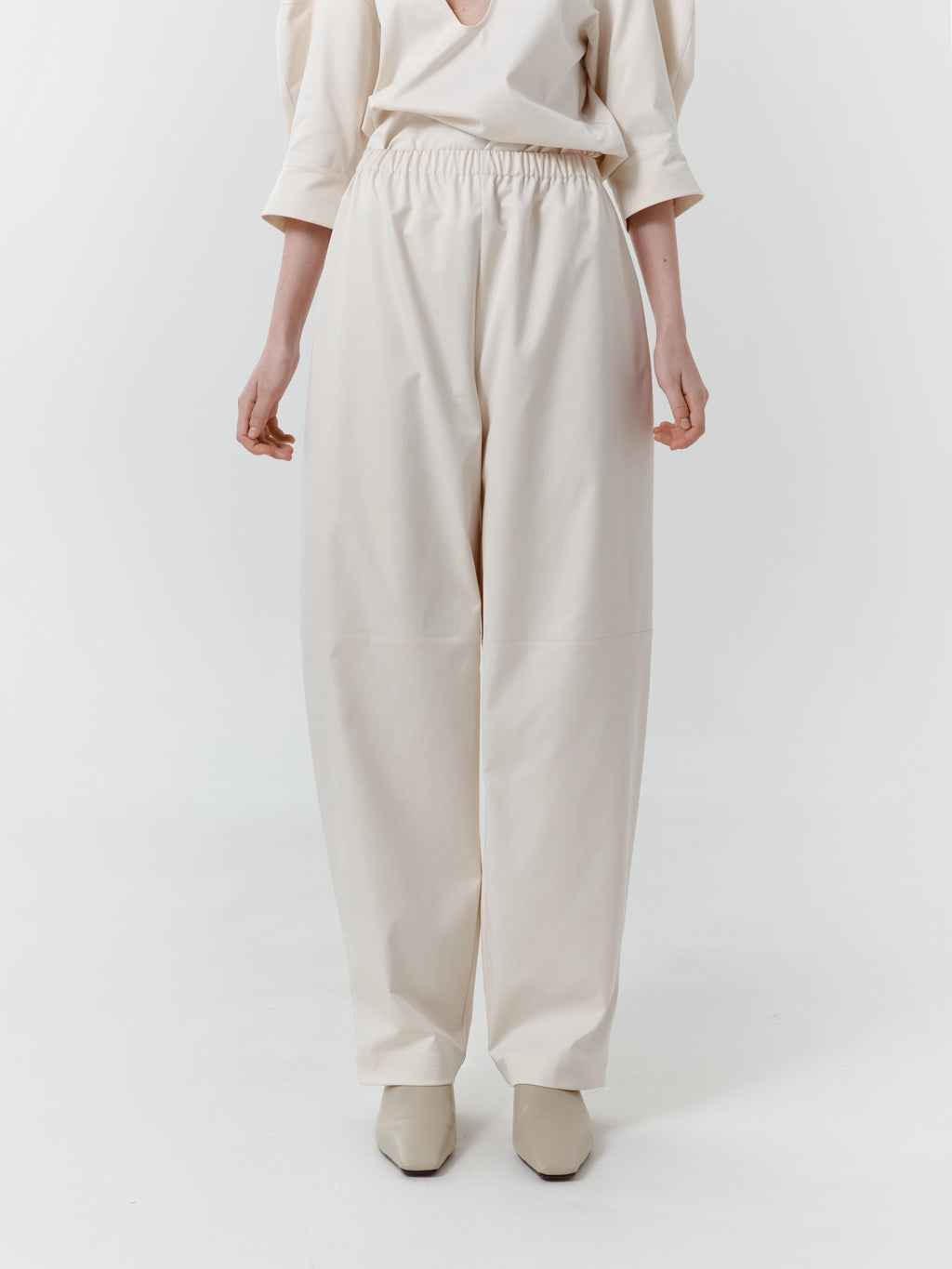 Grey-Beige Structure Pants