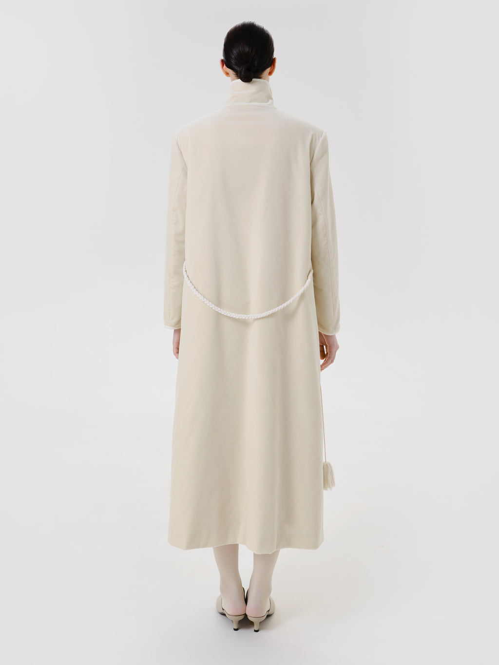 Ivory Velvet Coat