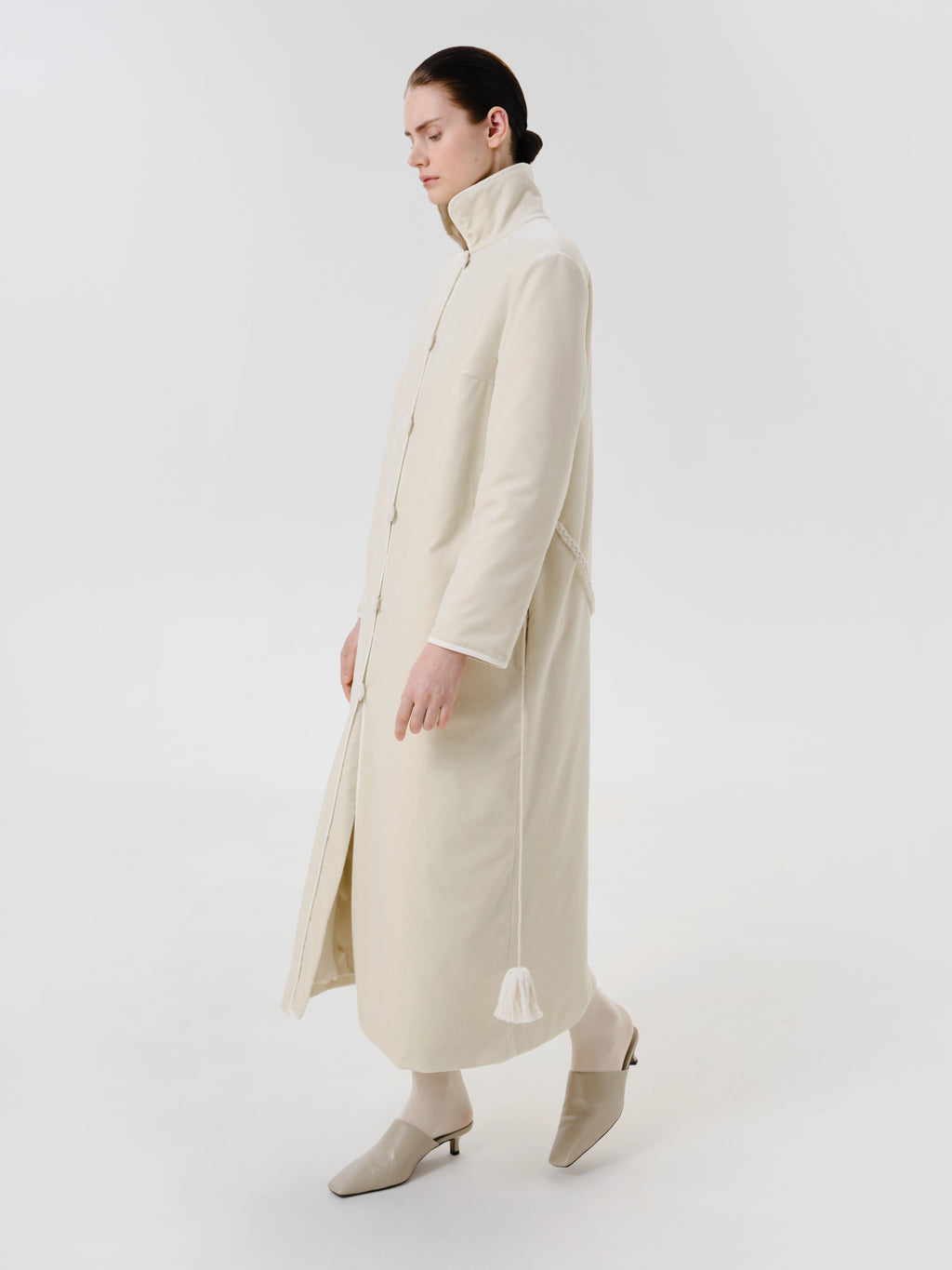 Ivory Velvet Coat