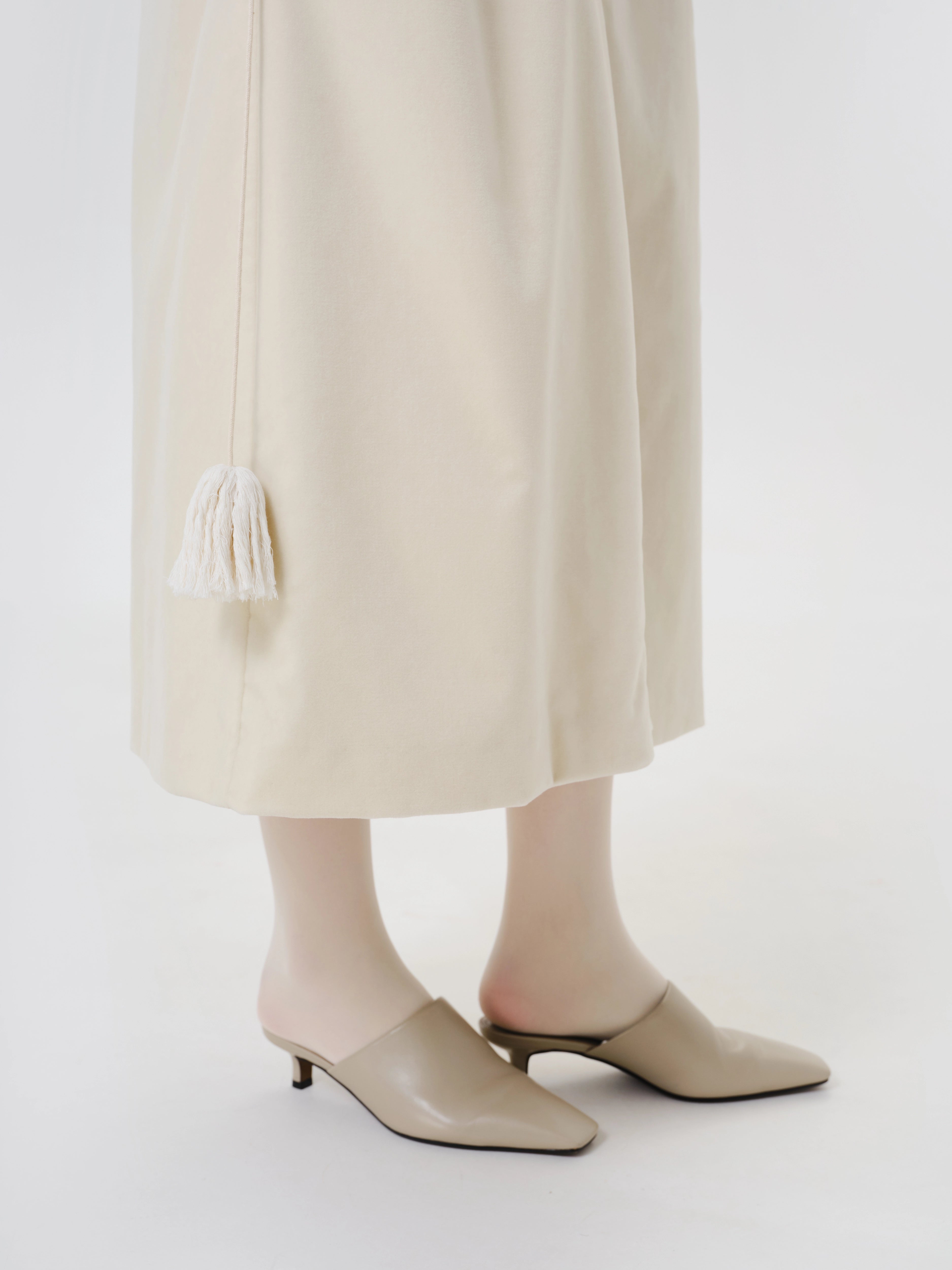 Ivory Velvet Coat