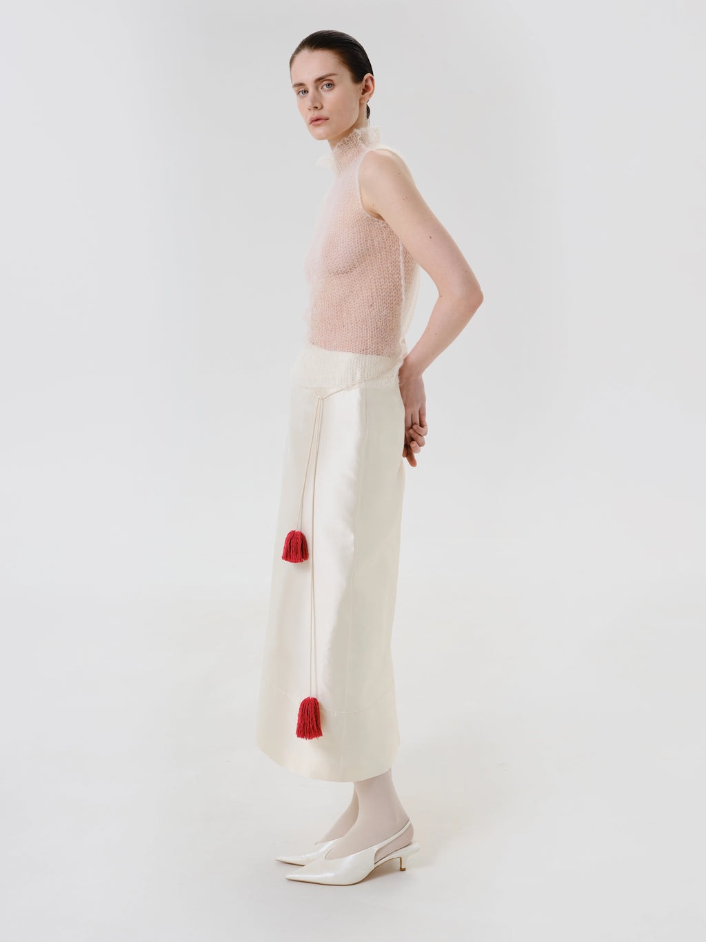 Silk Skirt “Velvet Blush”
