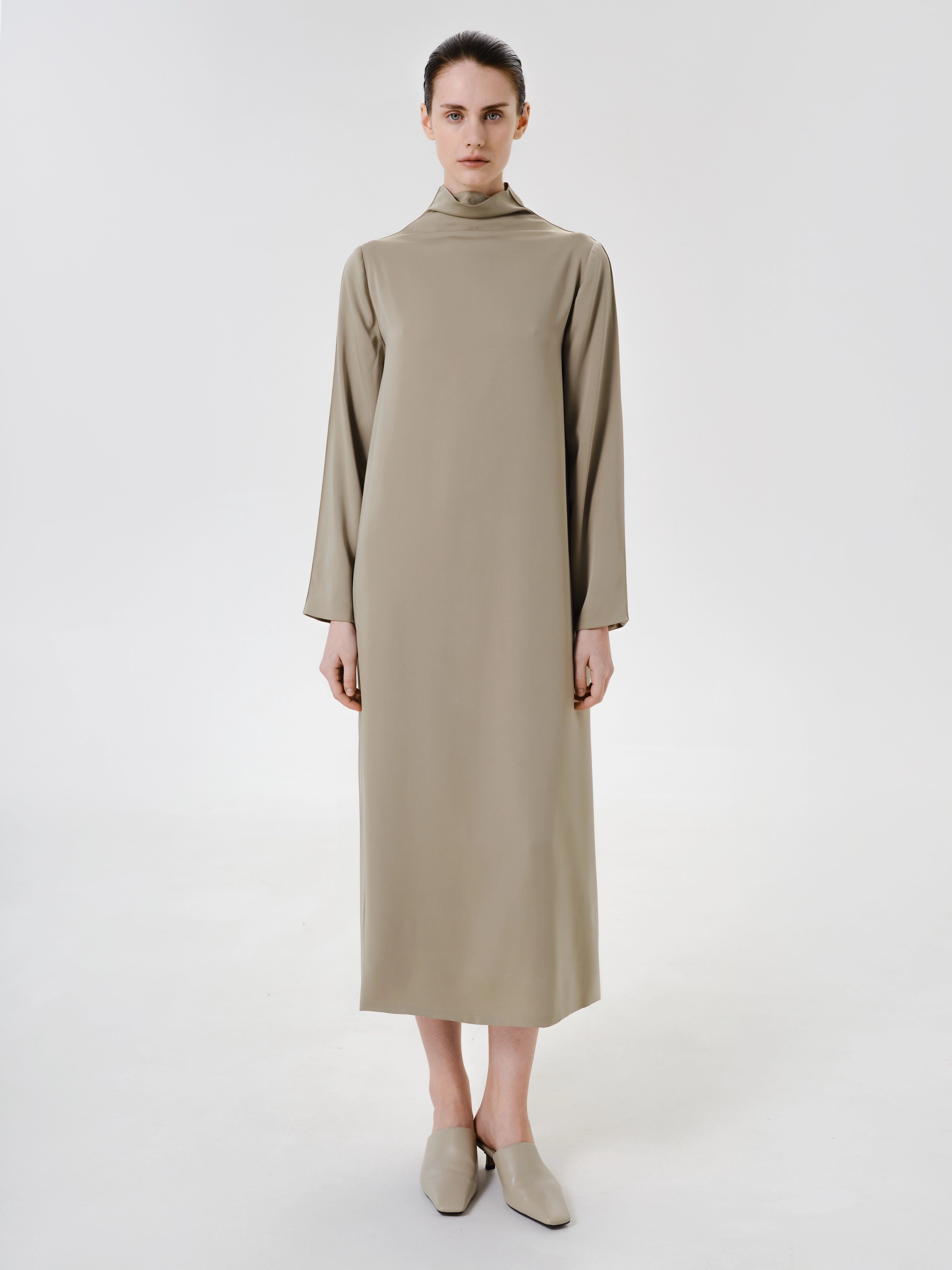 Olive Sheen Dress