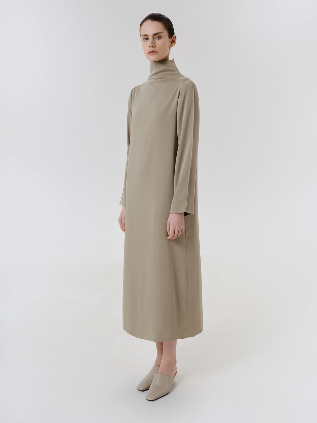 Olive Sheen Dress