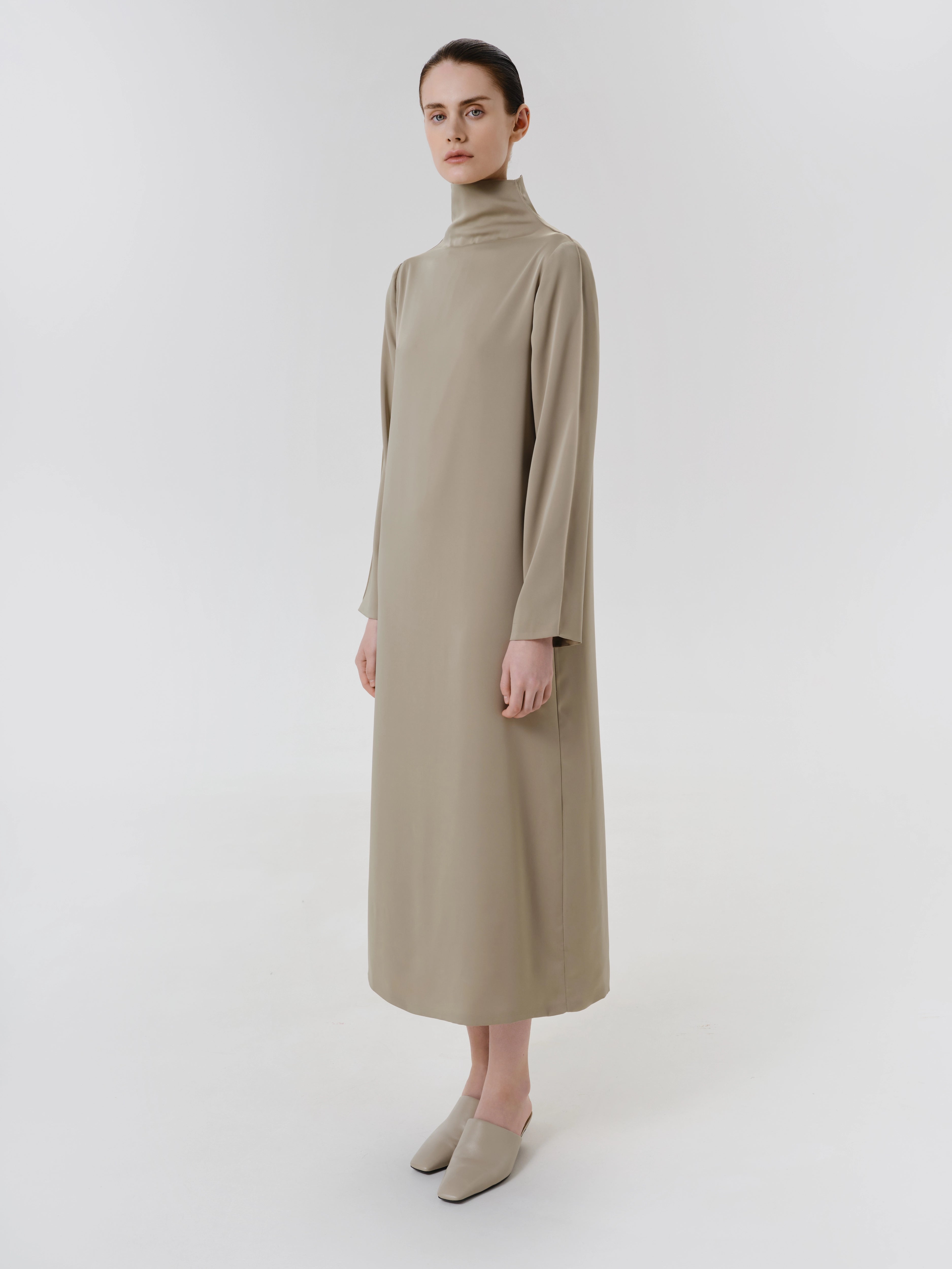 Olive Sheen Dress