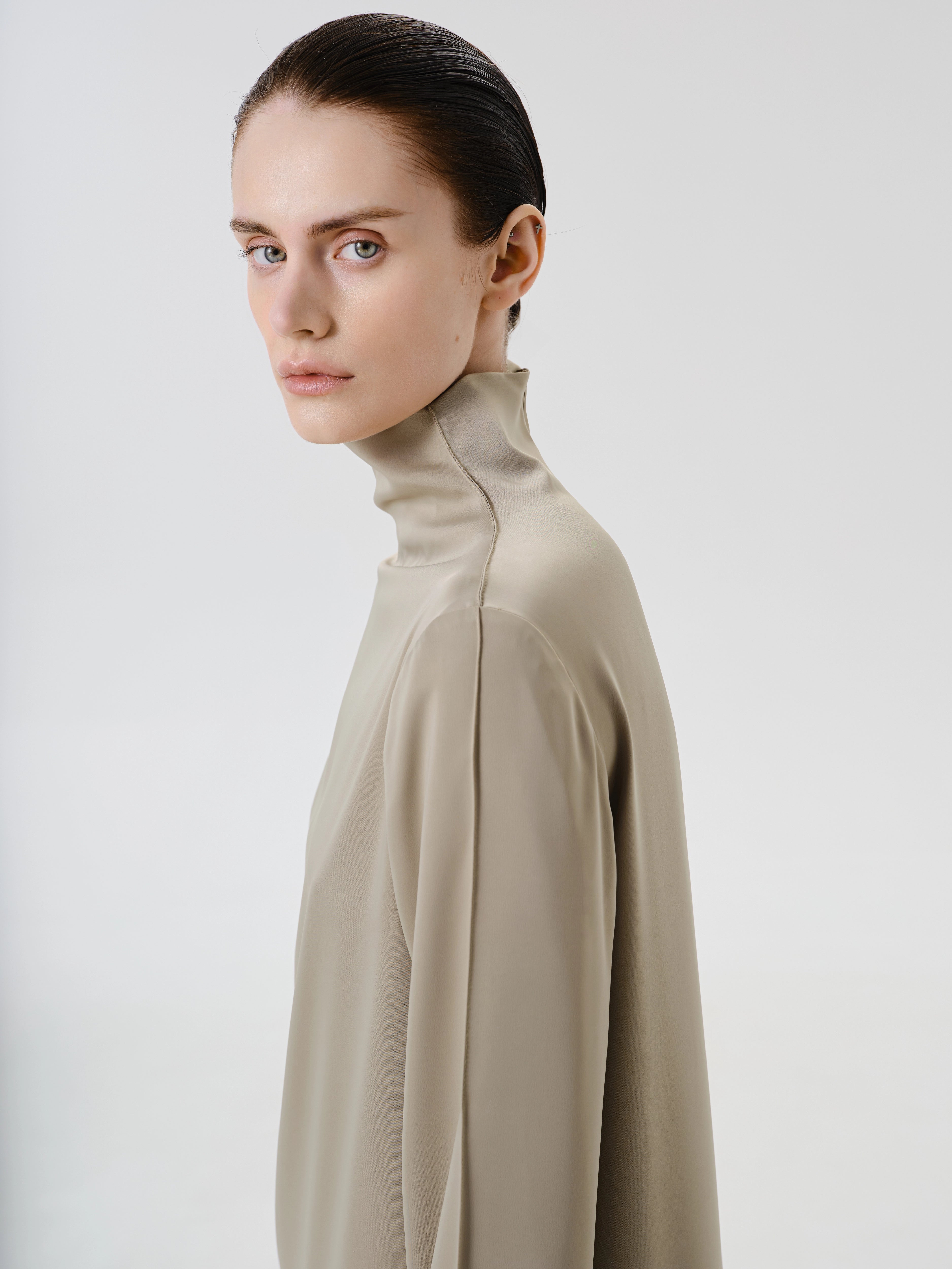 Olive Sheen Dress