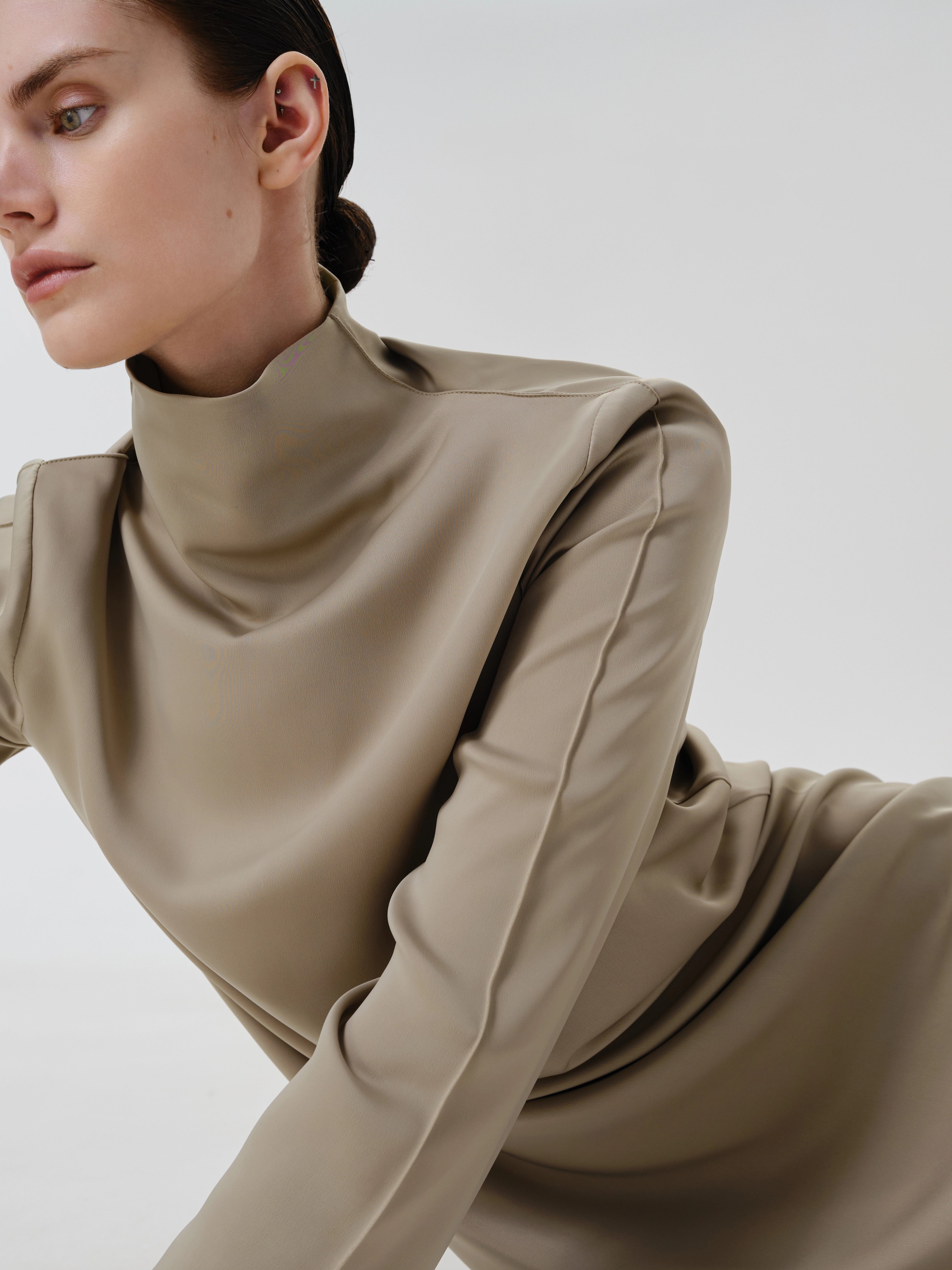 Olive Sheen Dress