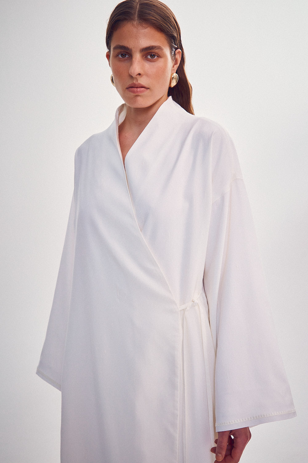 Embroidered kimono