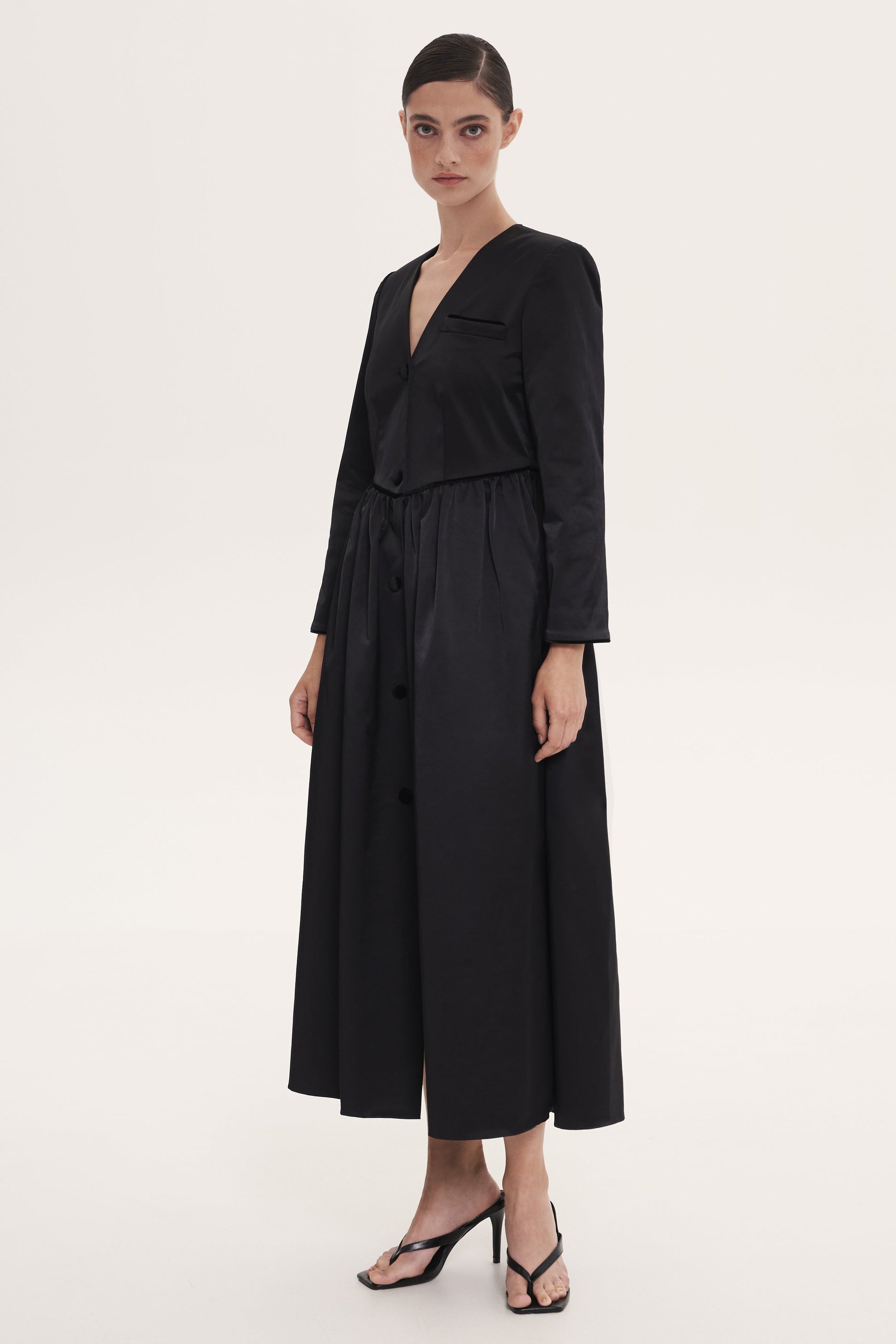 Black Atlas Dress