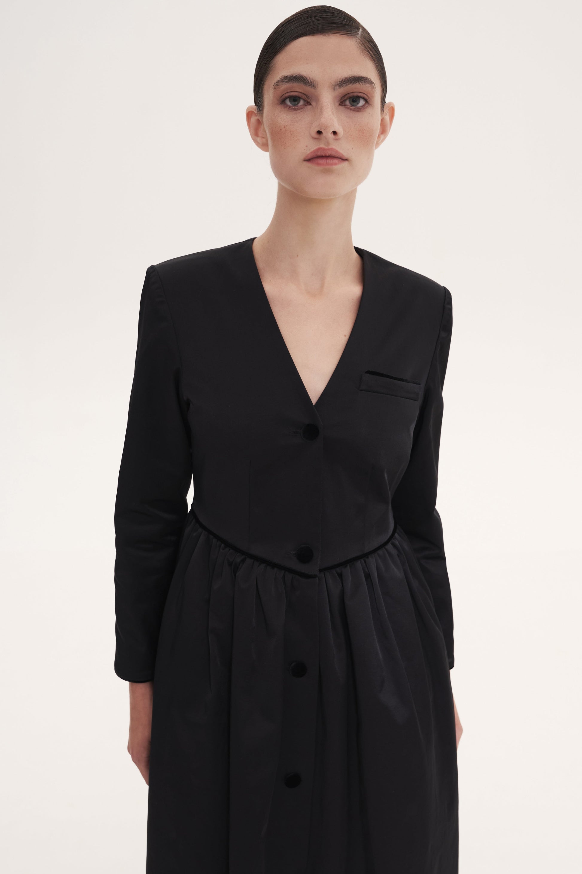 Black Atlas Dress