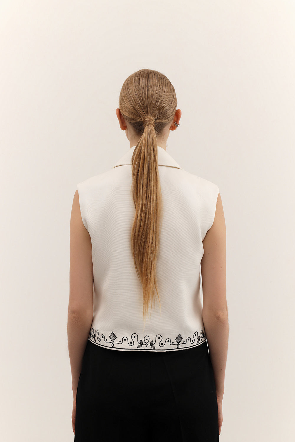 Vest with embroidery