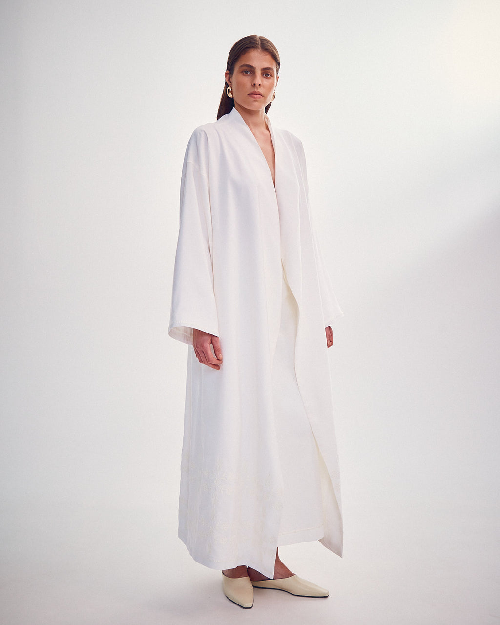 Embroidered kimono
