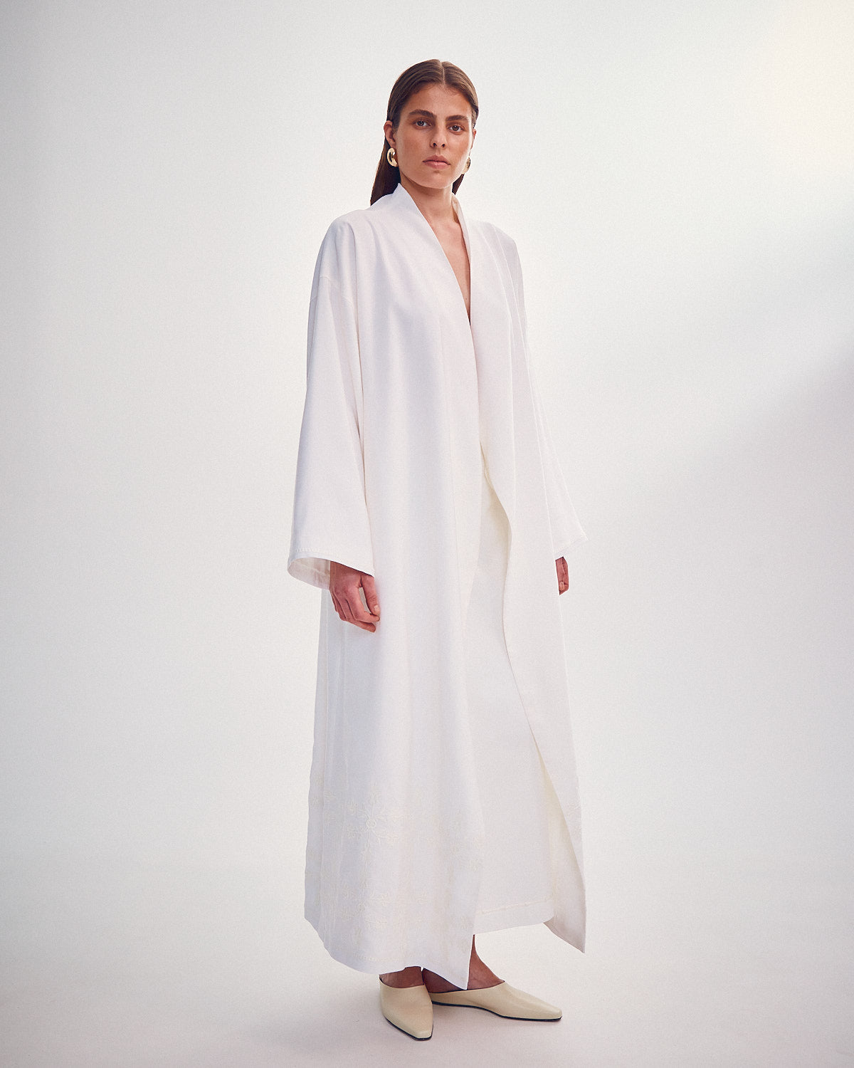 Embroidered kimono