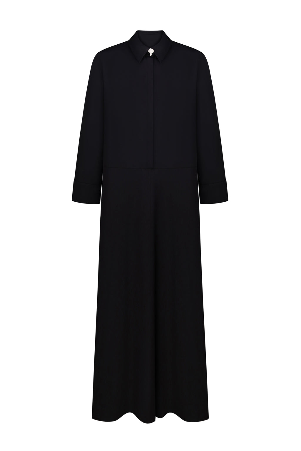 Dress with parcel button