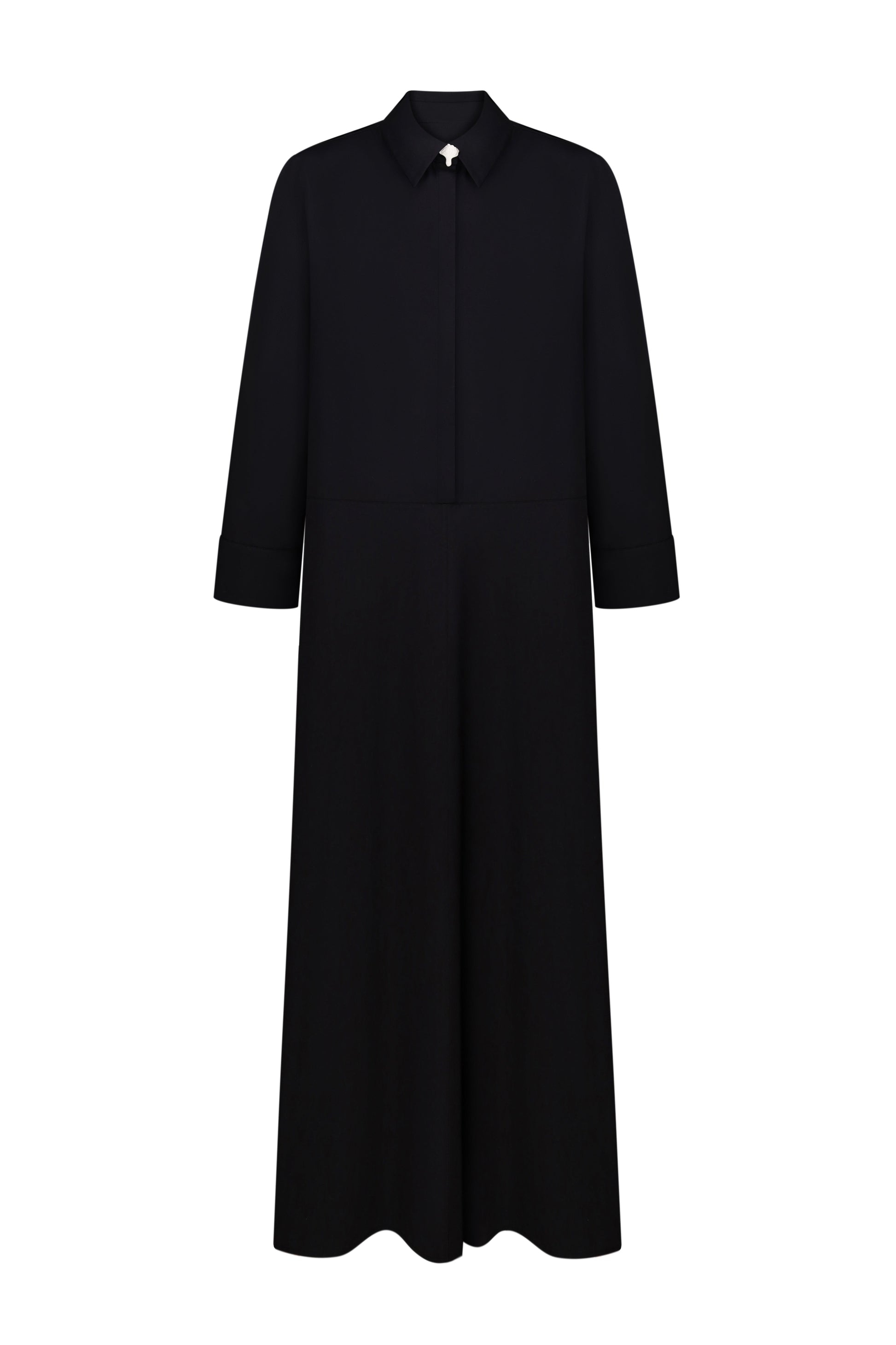 Dress with parcel button