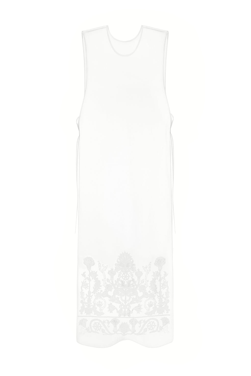 Milk embroidered shawl