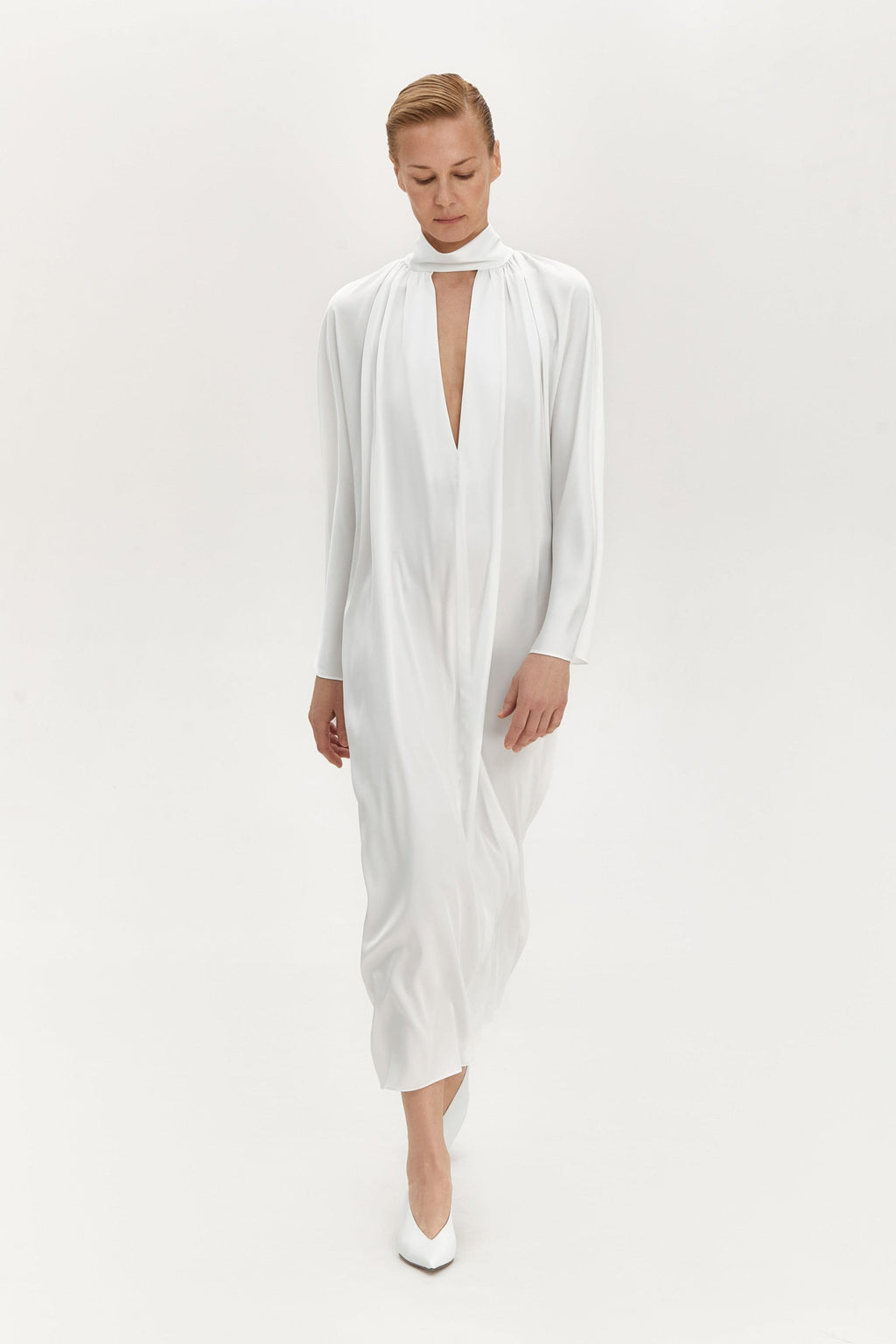 Flowing White Dress