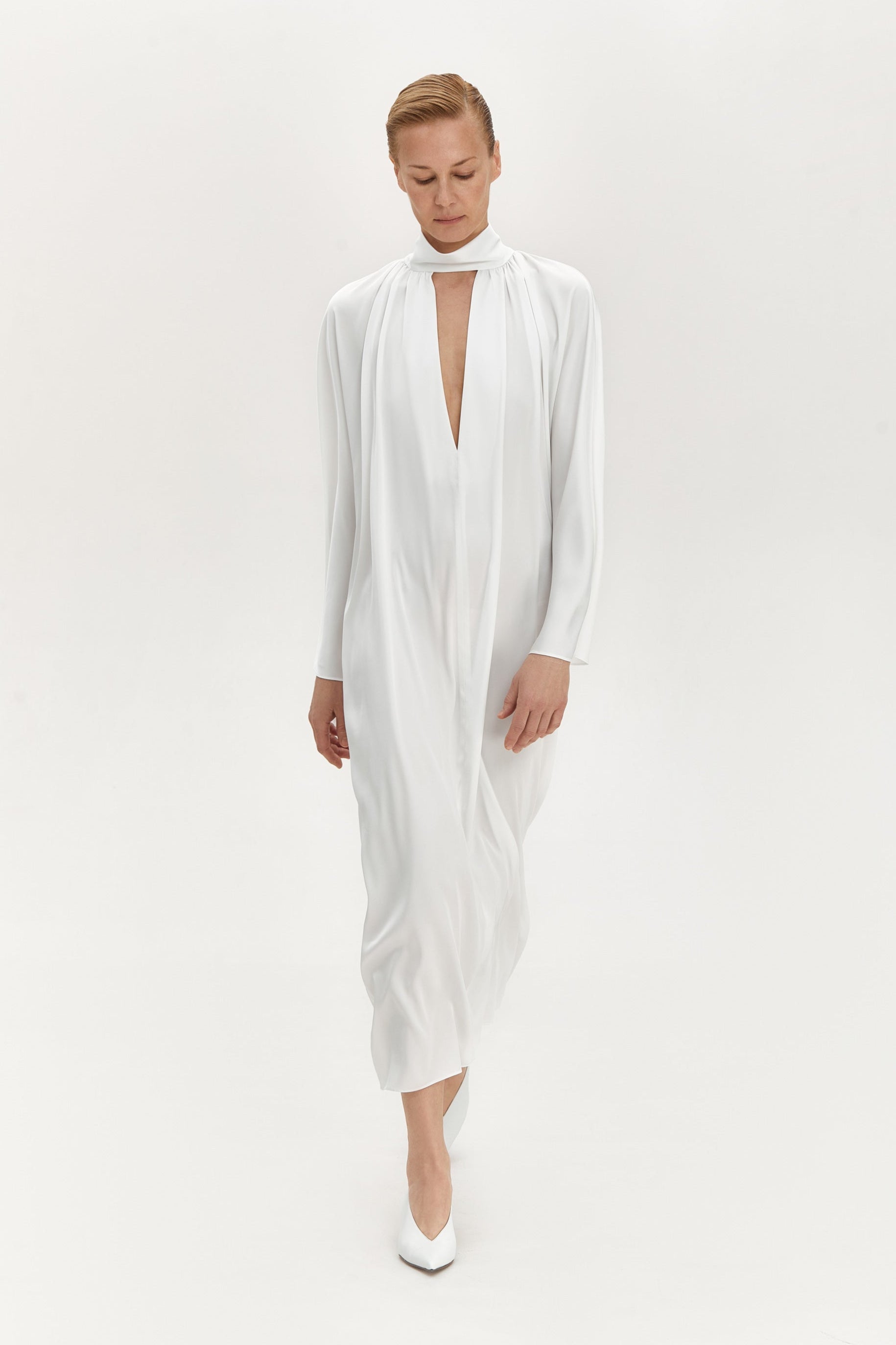 Flowing White Dress