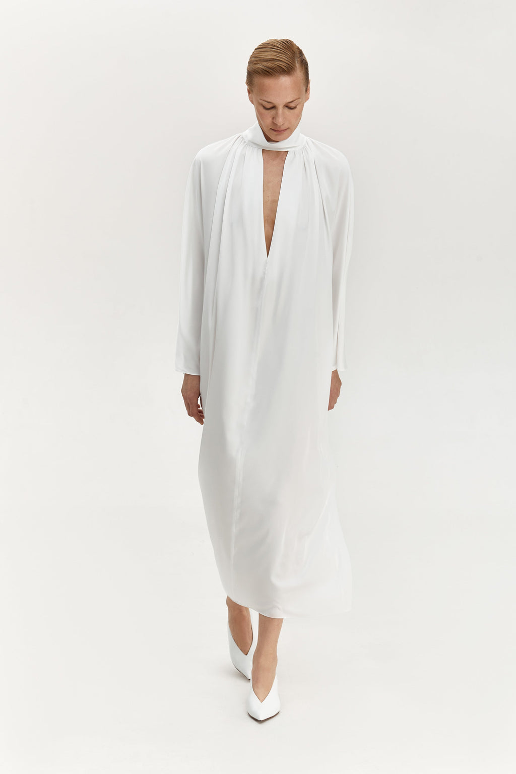 Flowing White Dress