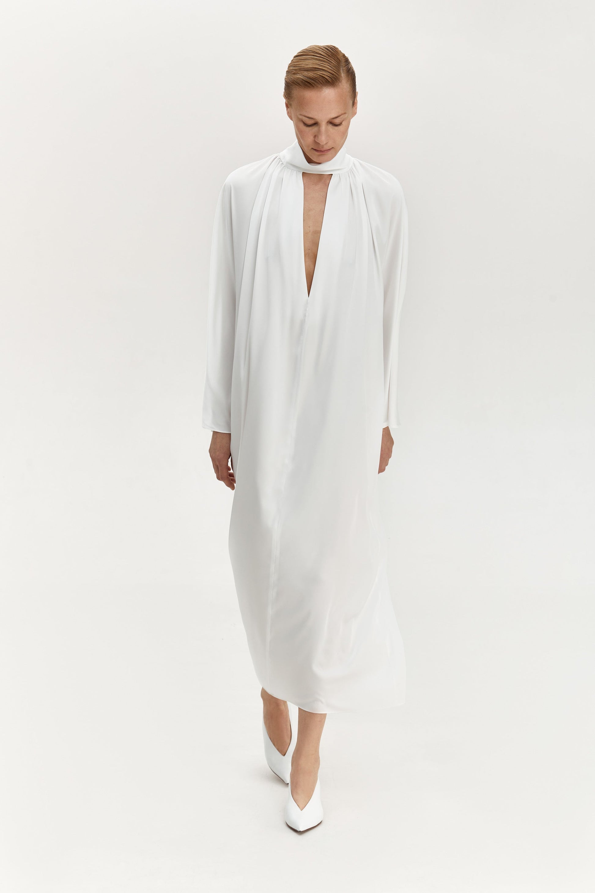 Flowing White Dress