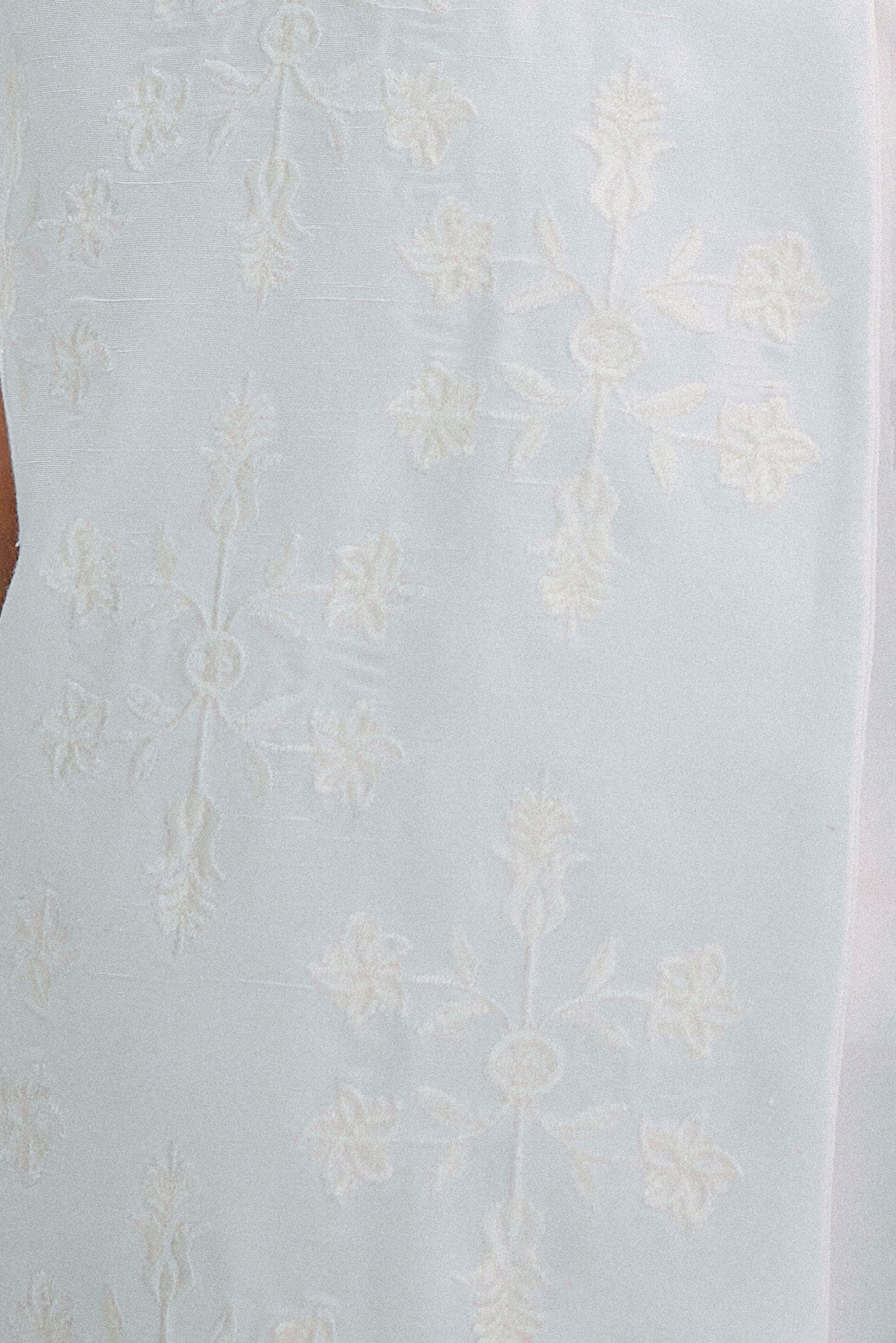 Milk embroidered vest