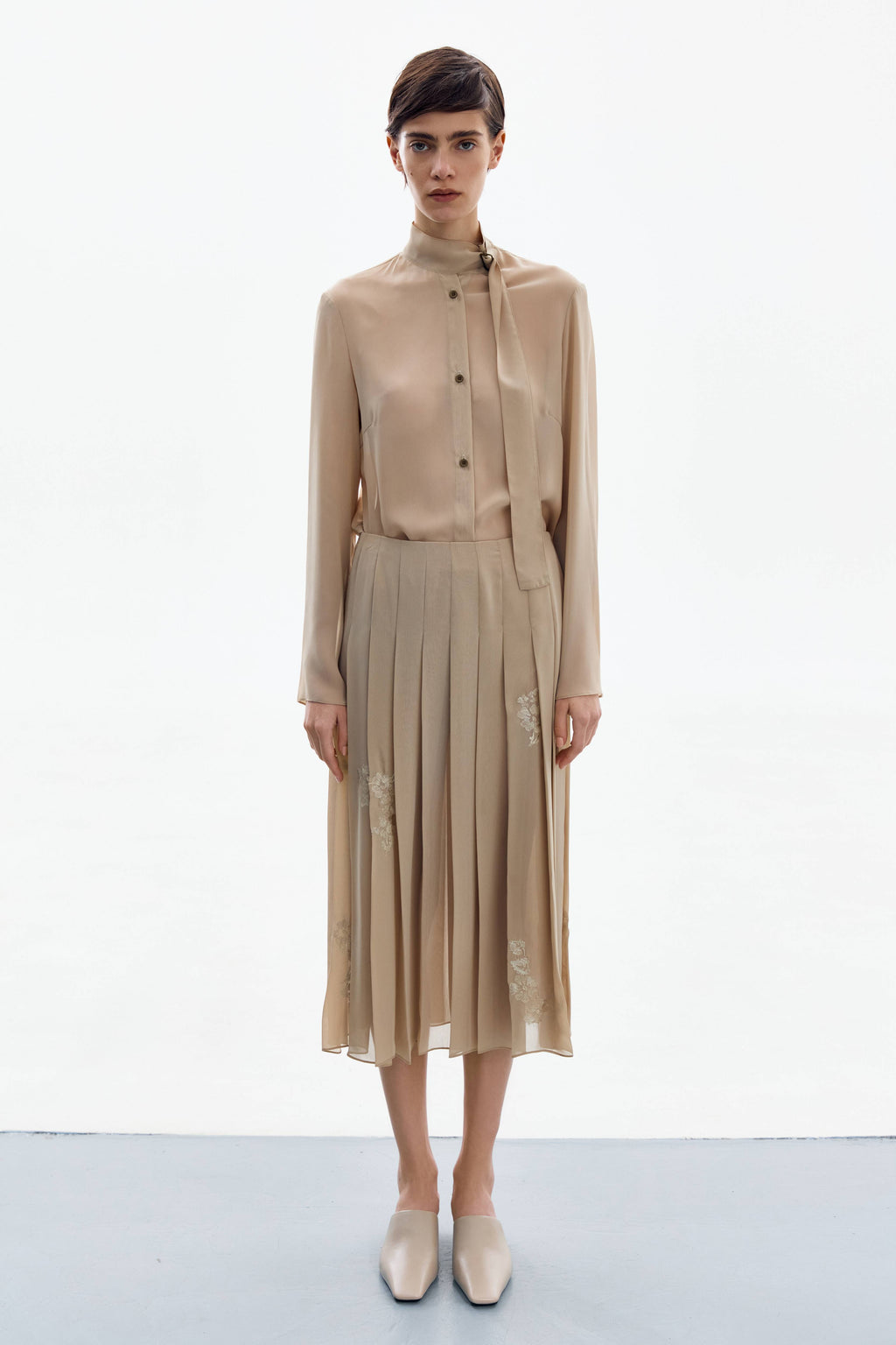 Golden Nude Skirt