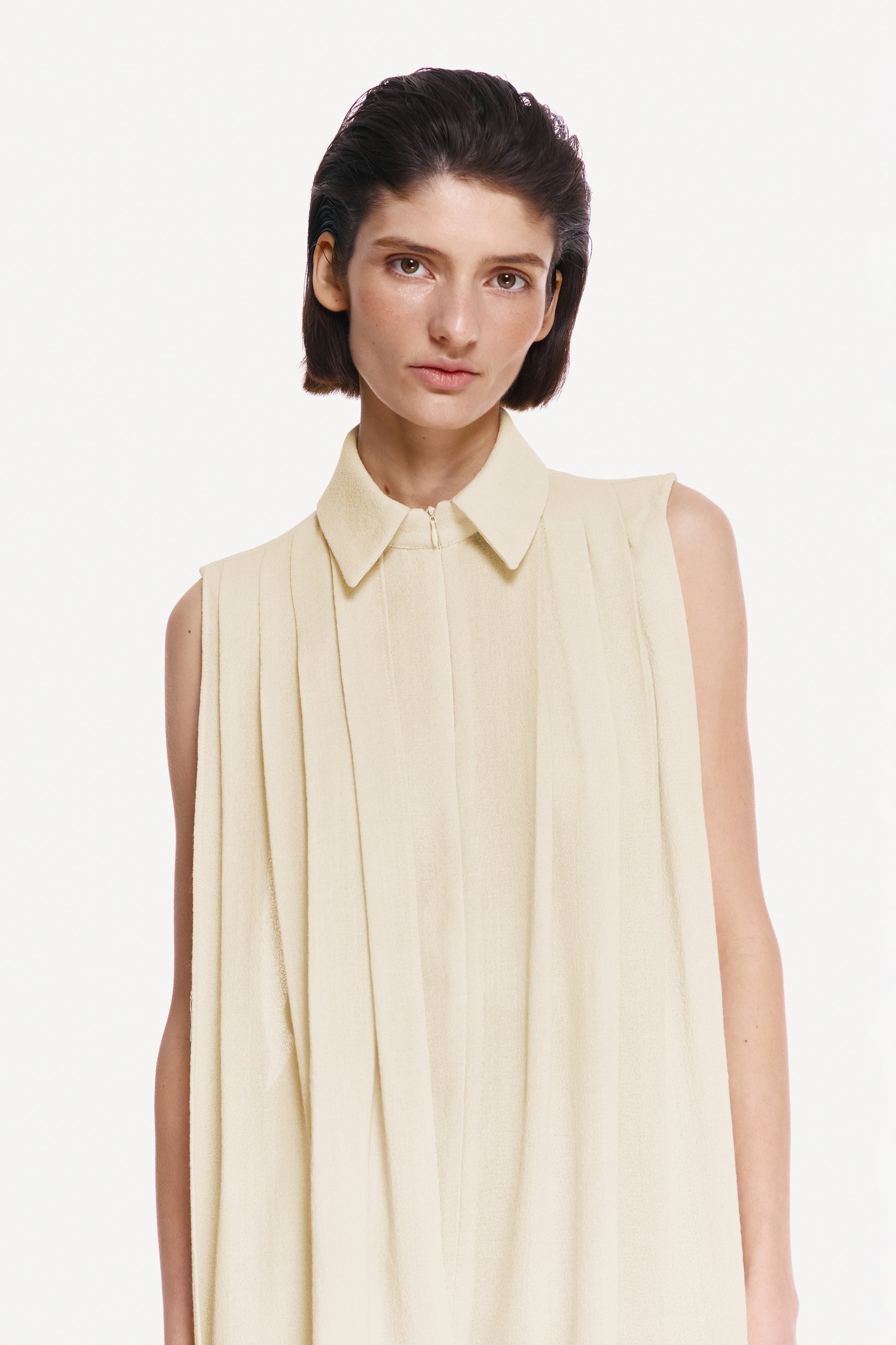 SHIRT SCARF WITH SILK FRINGE