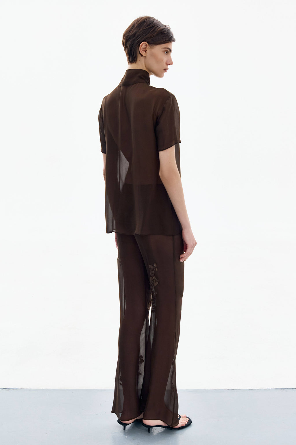 Brown Flora Pants