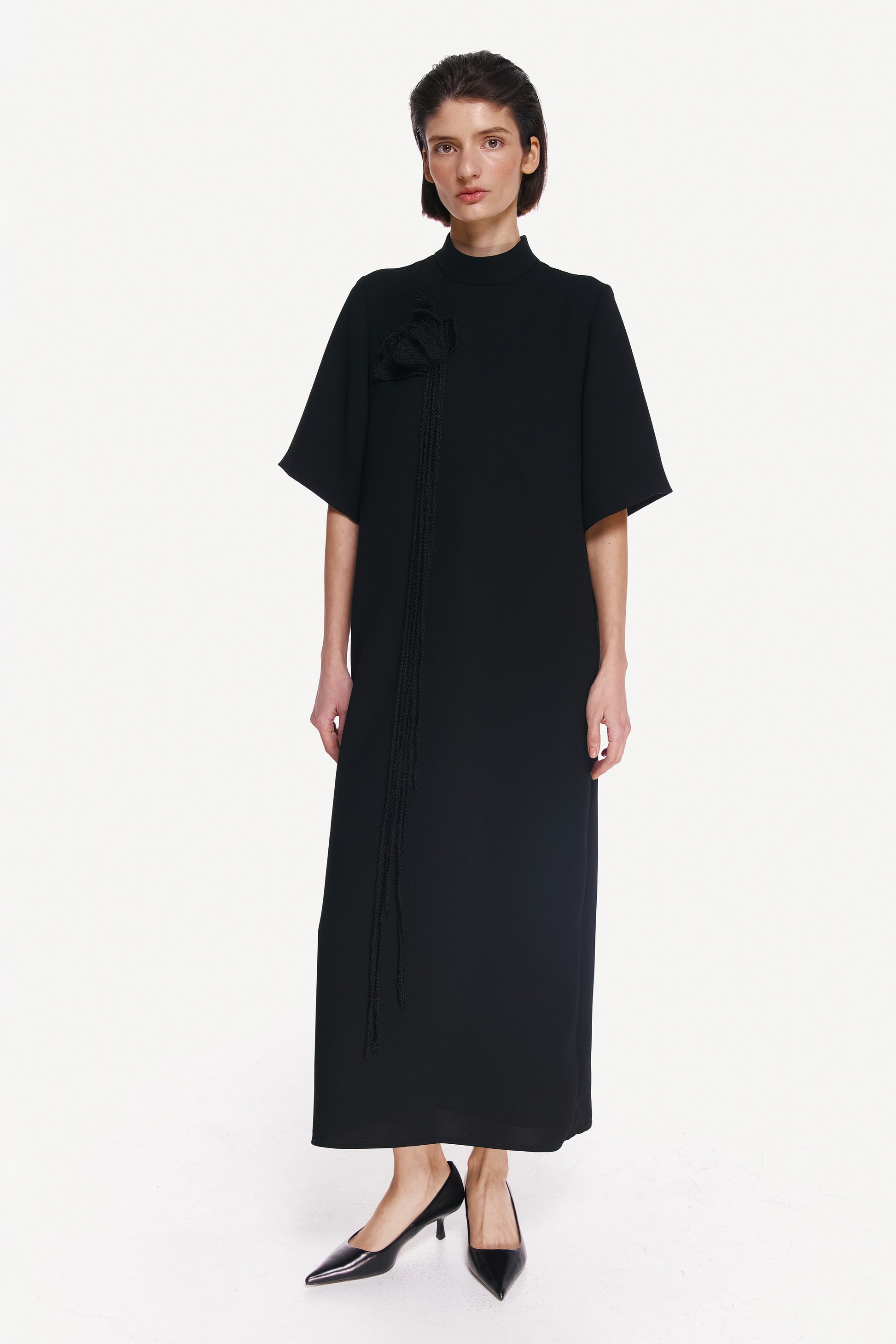 DRESS "NOIR FLOWER"
