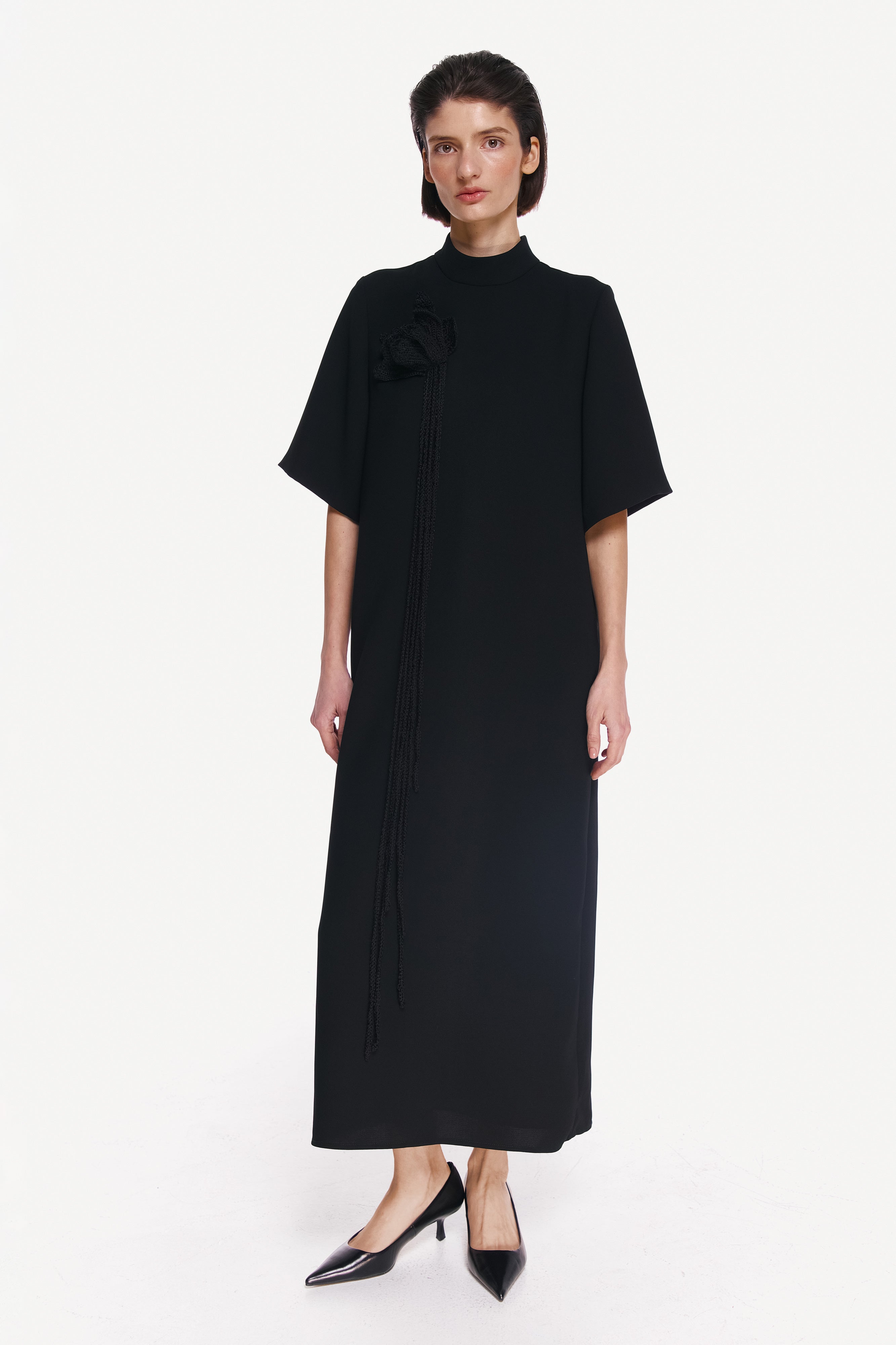 DRESS "NOIR FLOWER"
