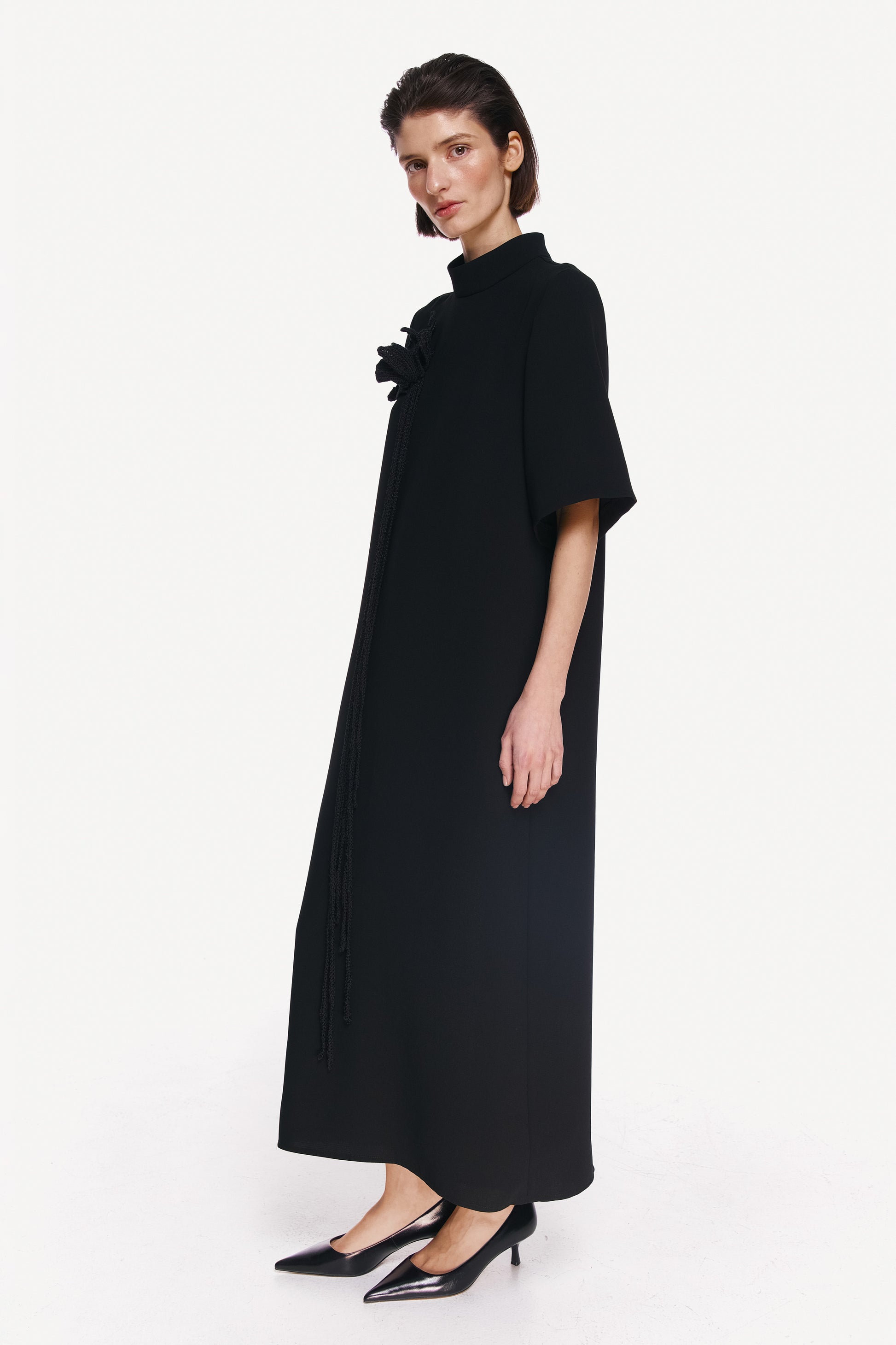 DRESS "NOIR FLOWER"
