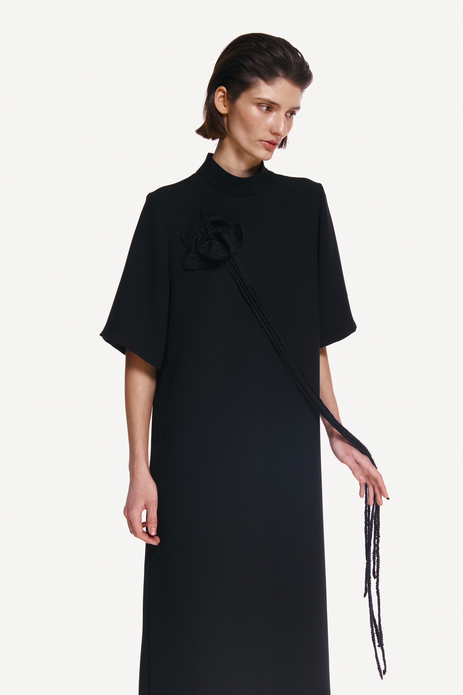 DRESS "NOIR FLOWER"
