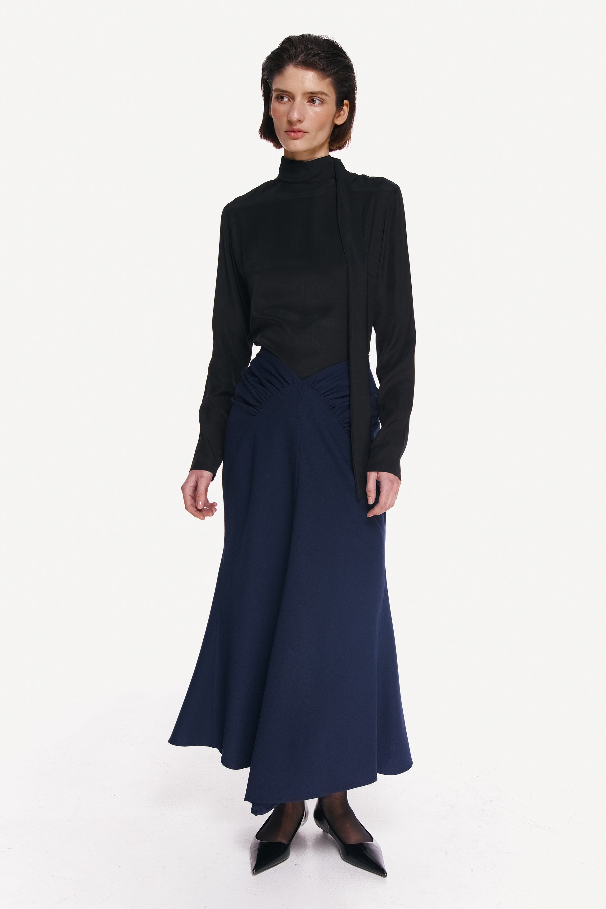 MIDI BLUE SKIRT