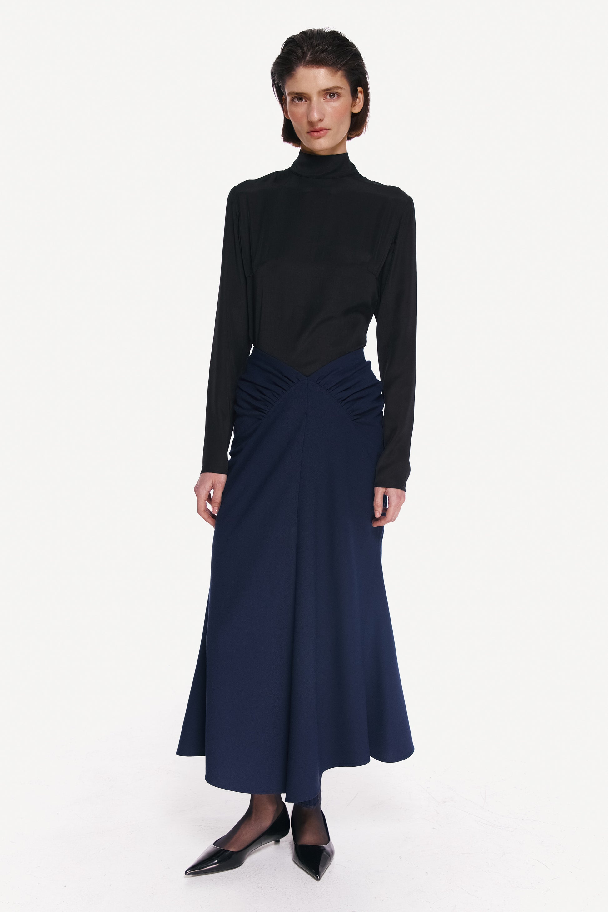 MIDI BLUE SKIRT