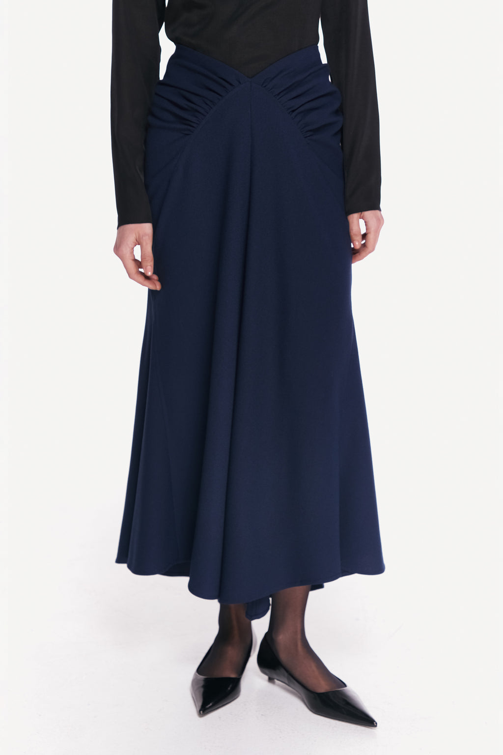 MIDI BLUE SKIRT