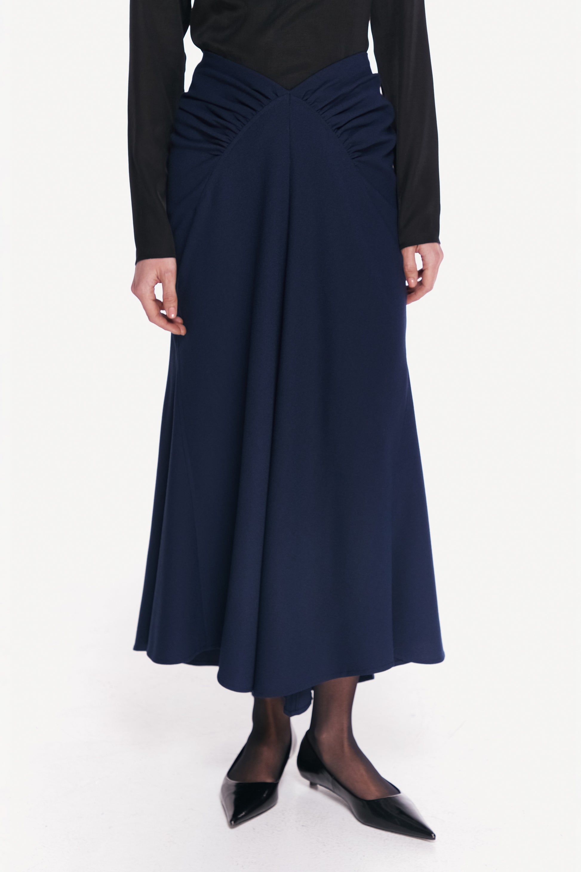 MIDI BLUE SKIRT