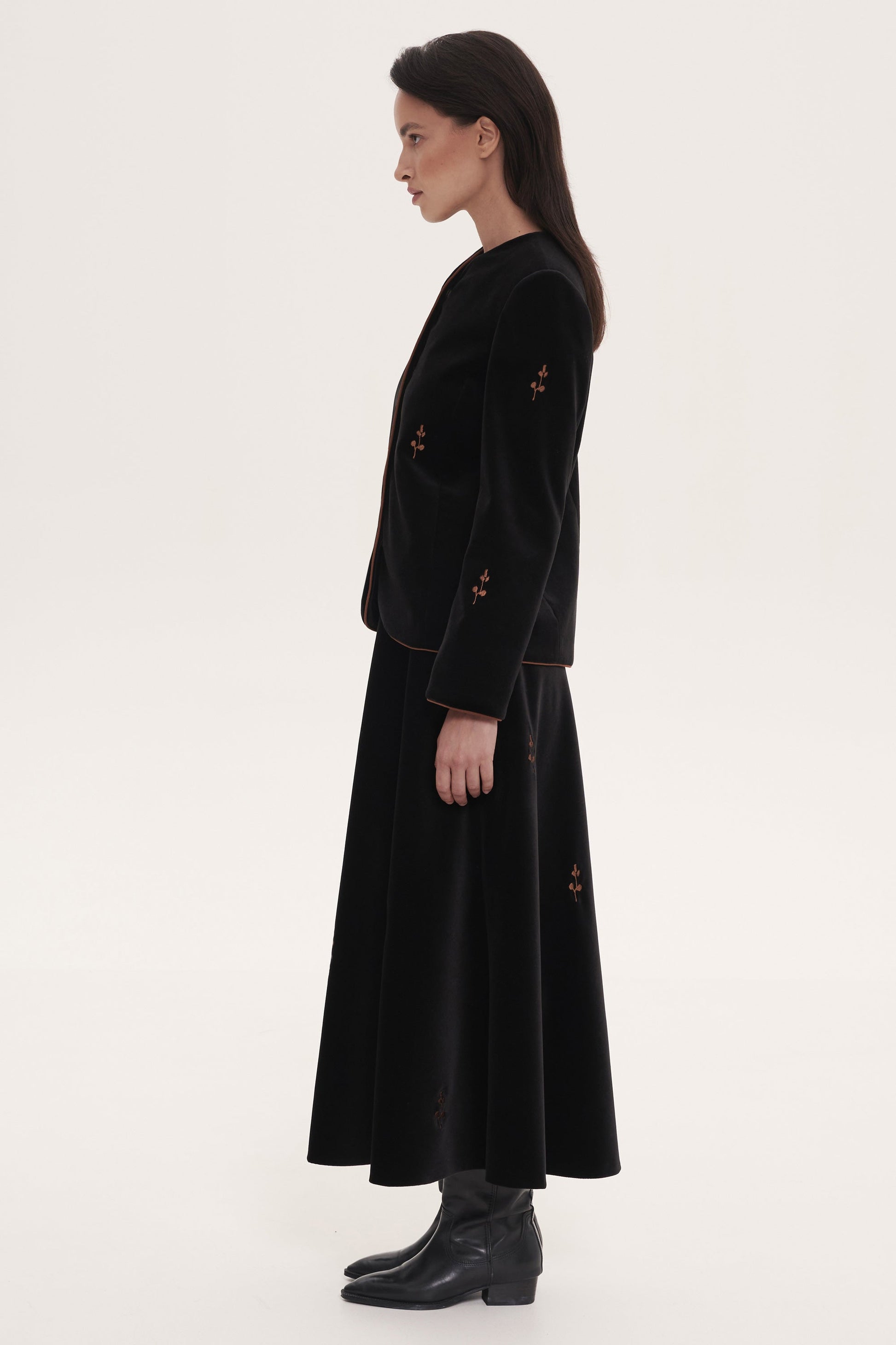 Black “Rose” Skirt