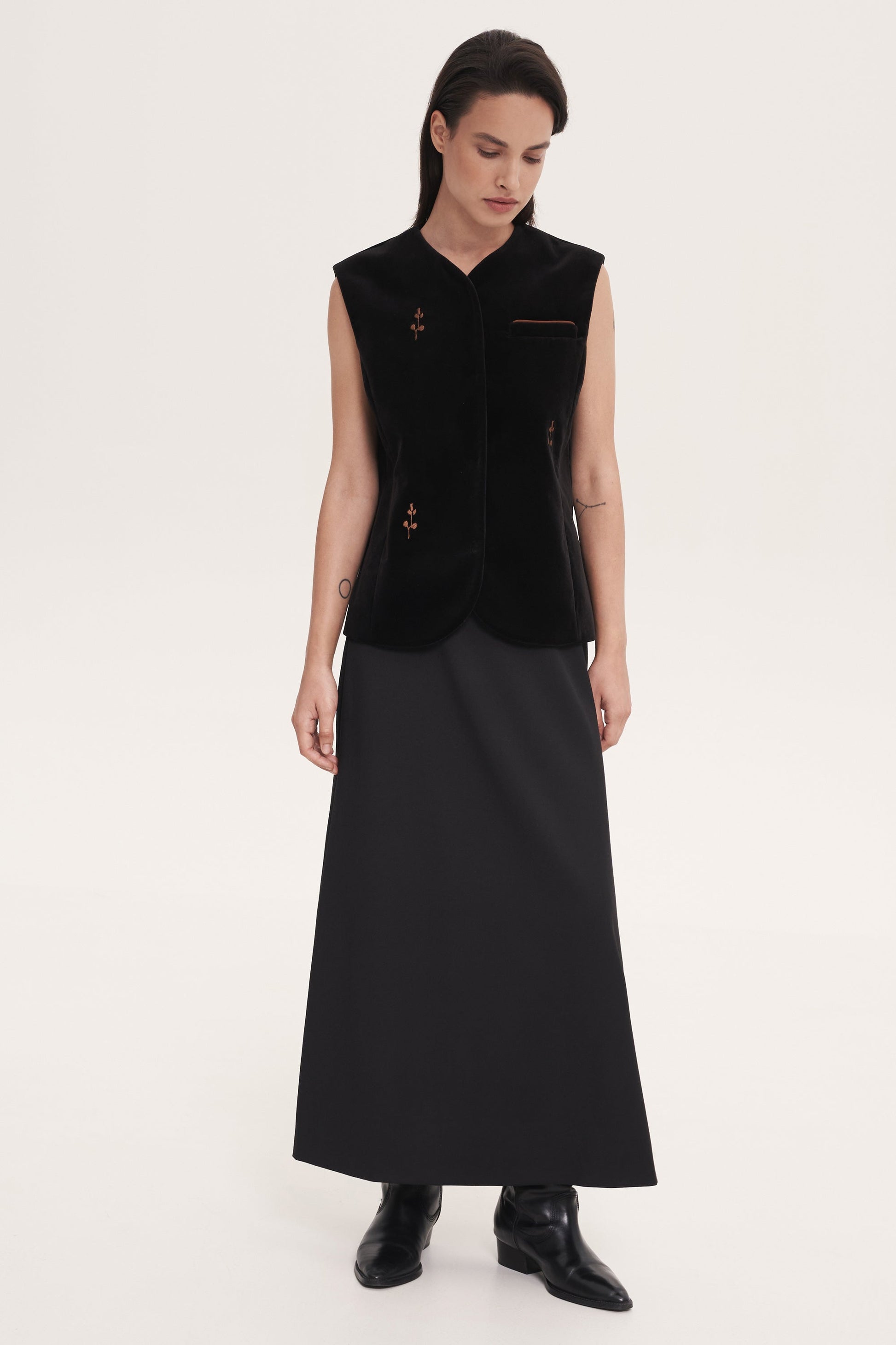 Black “Rose” Waistcoats