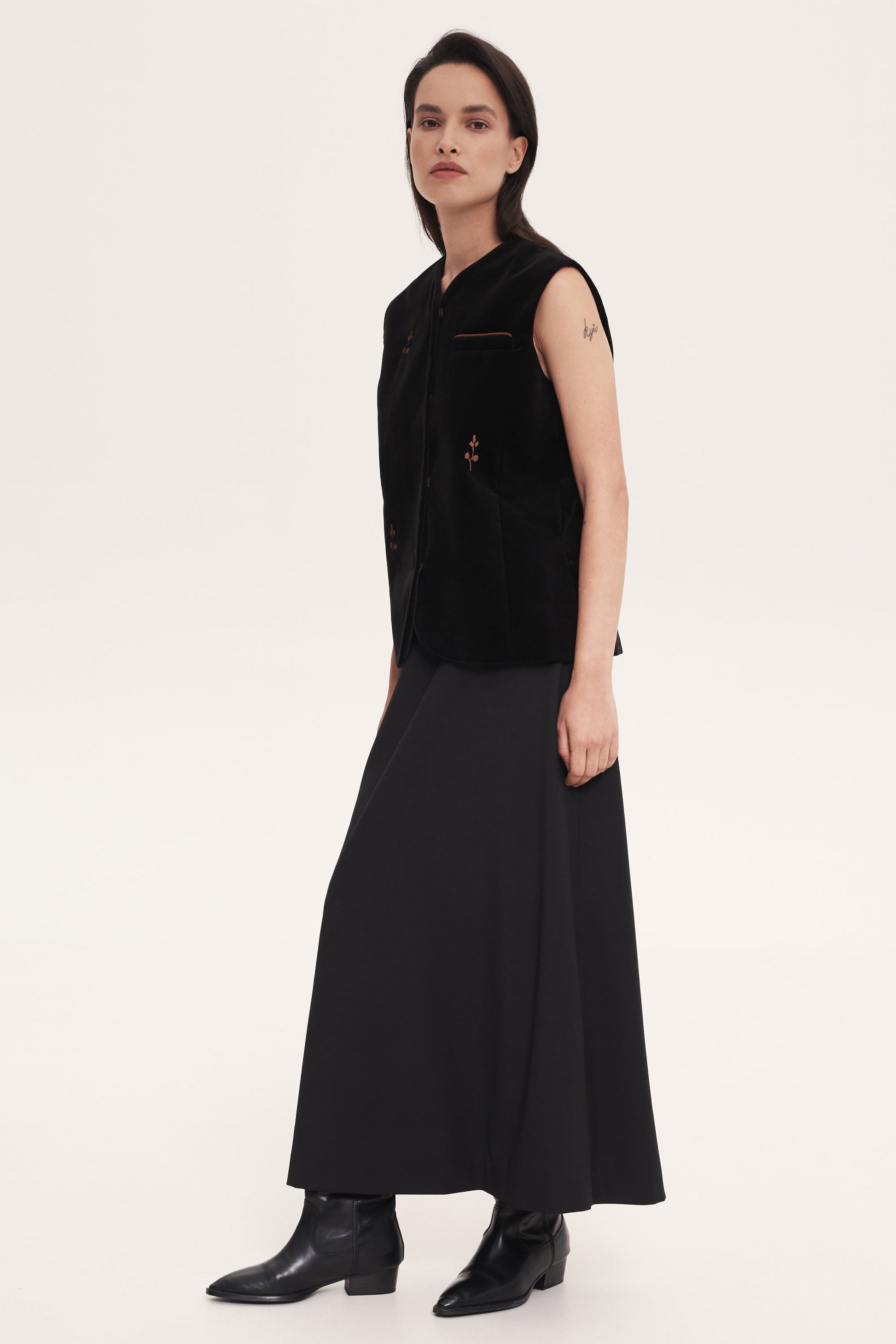 Black “Rose” Waistcoats