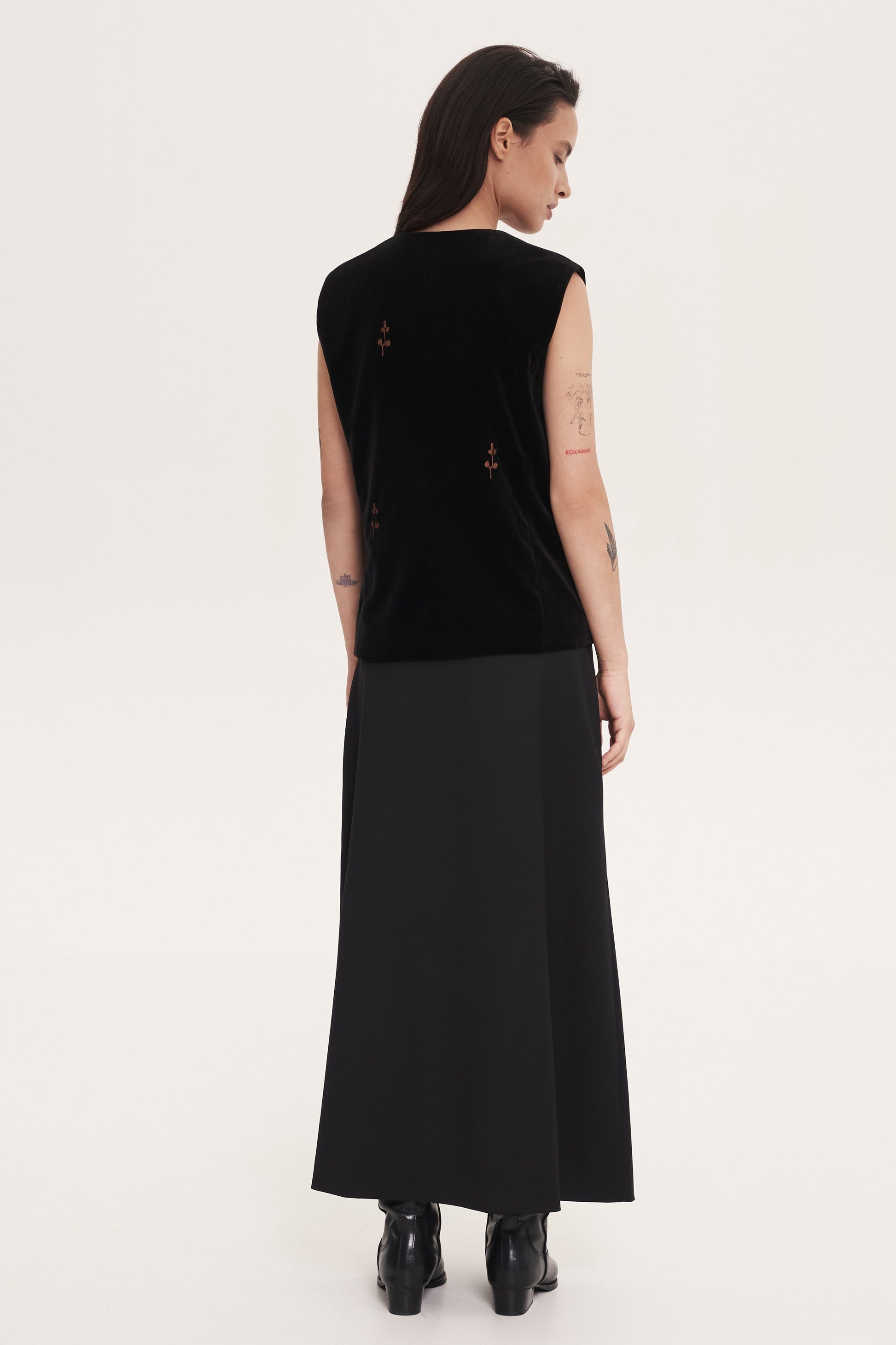 Black “Rose” Waistcoats