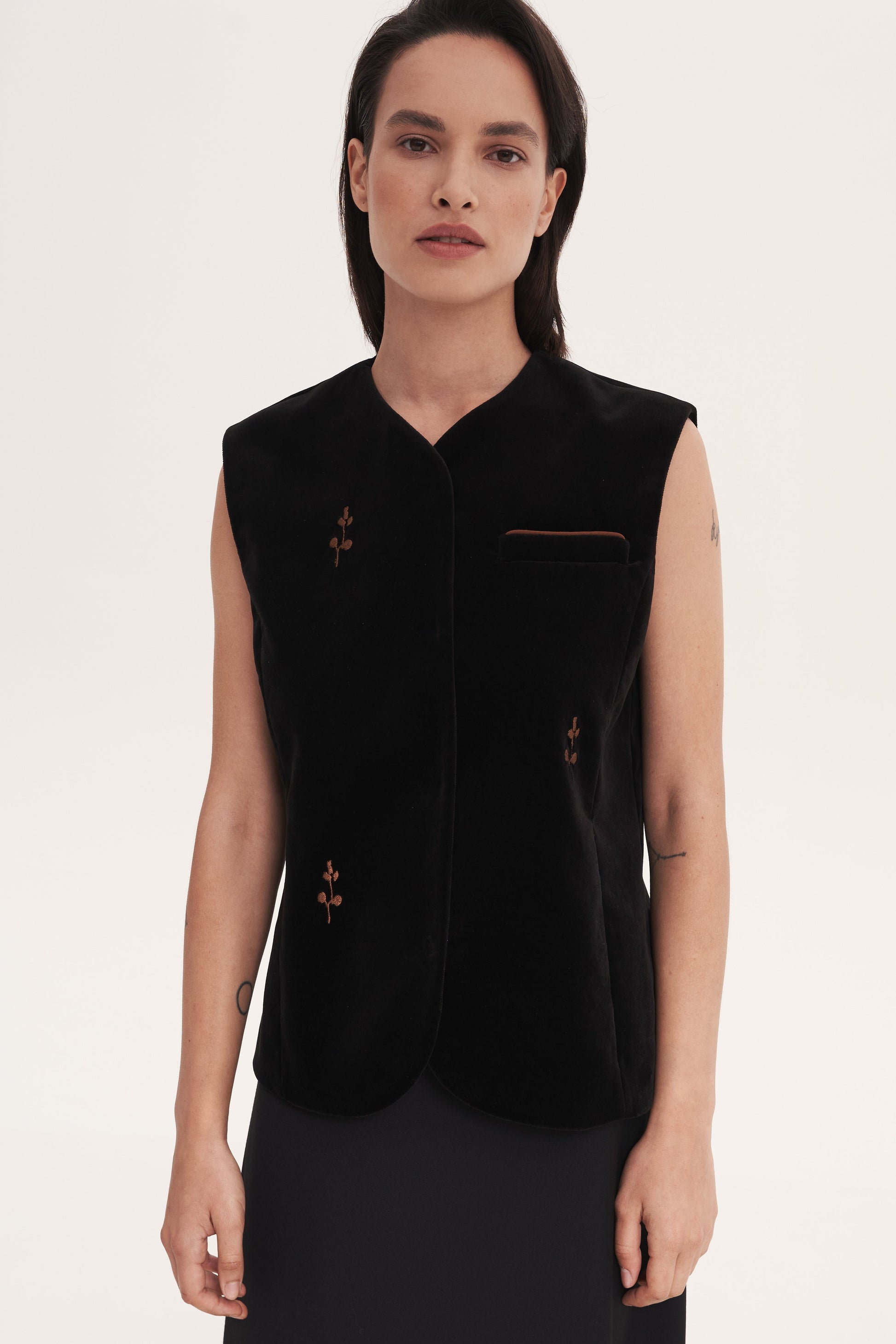 Black “Rose” Waistcoats