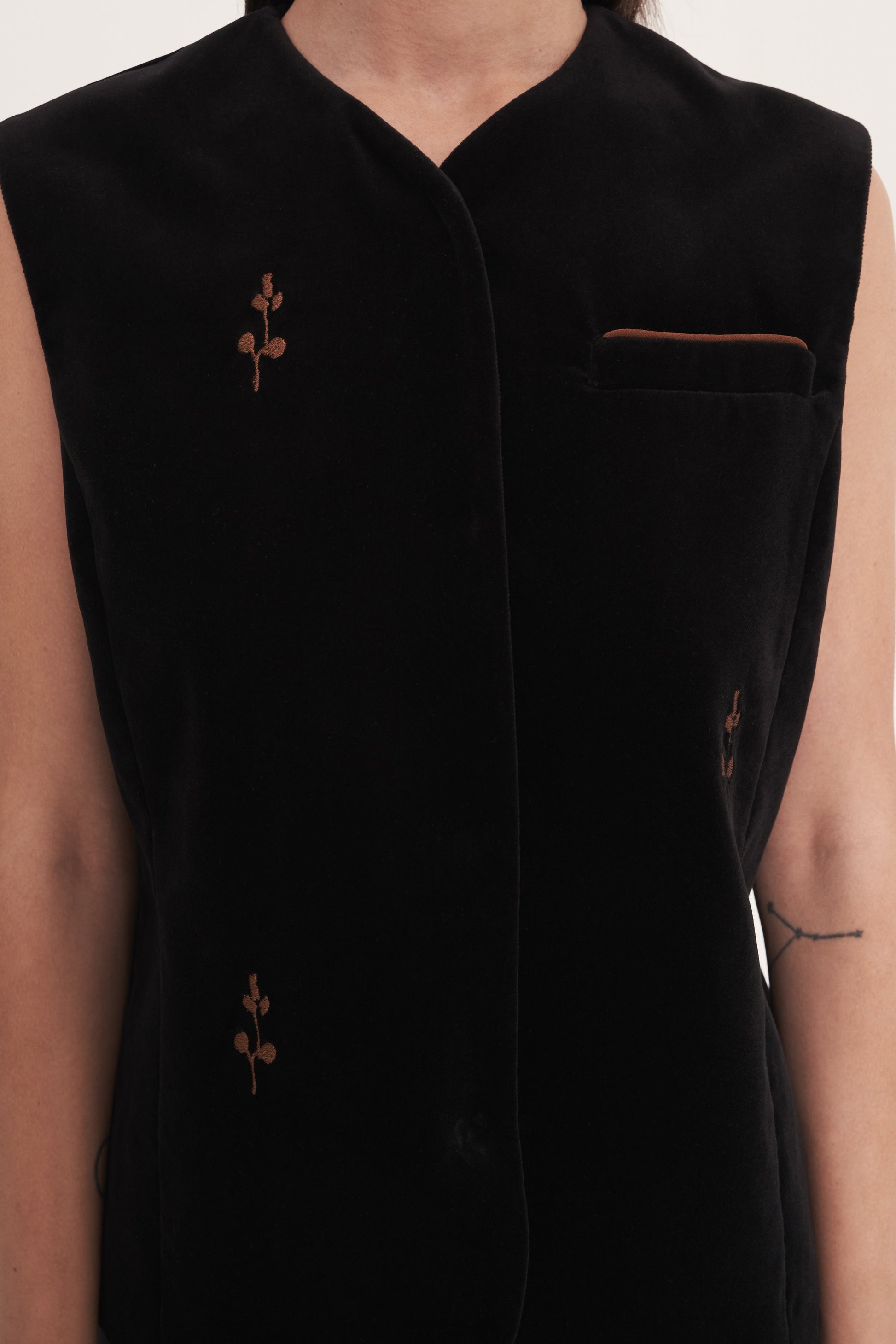 Black “Rose” Waistcoats