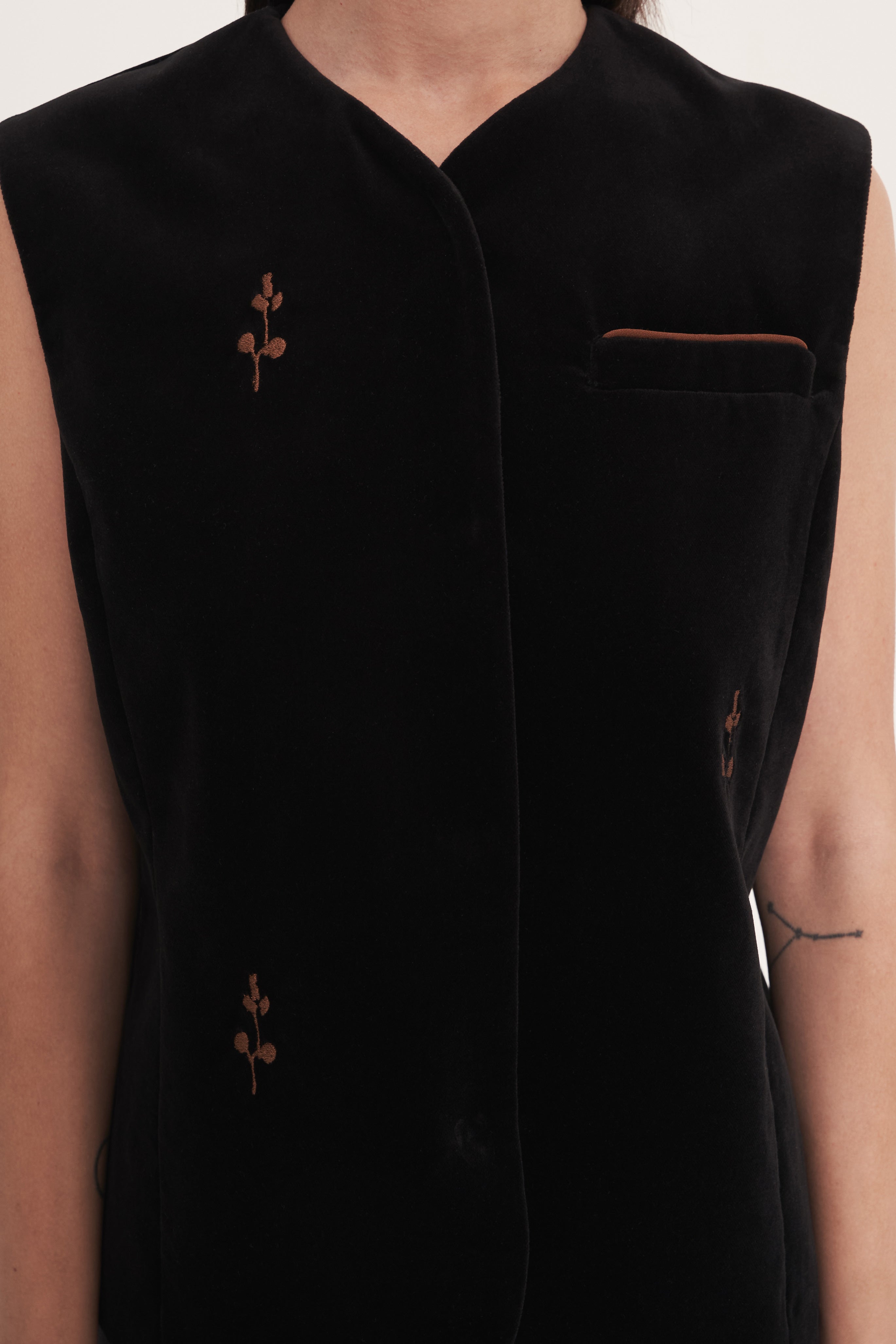Black “Rose” Waistcoats