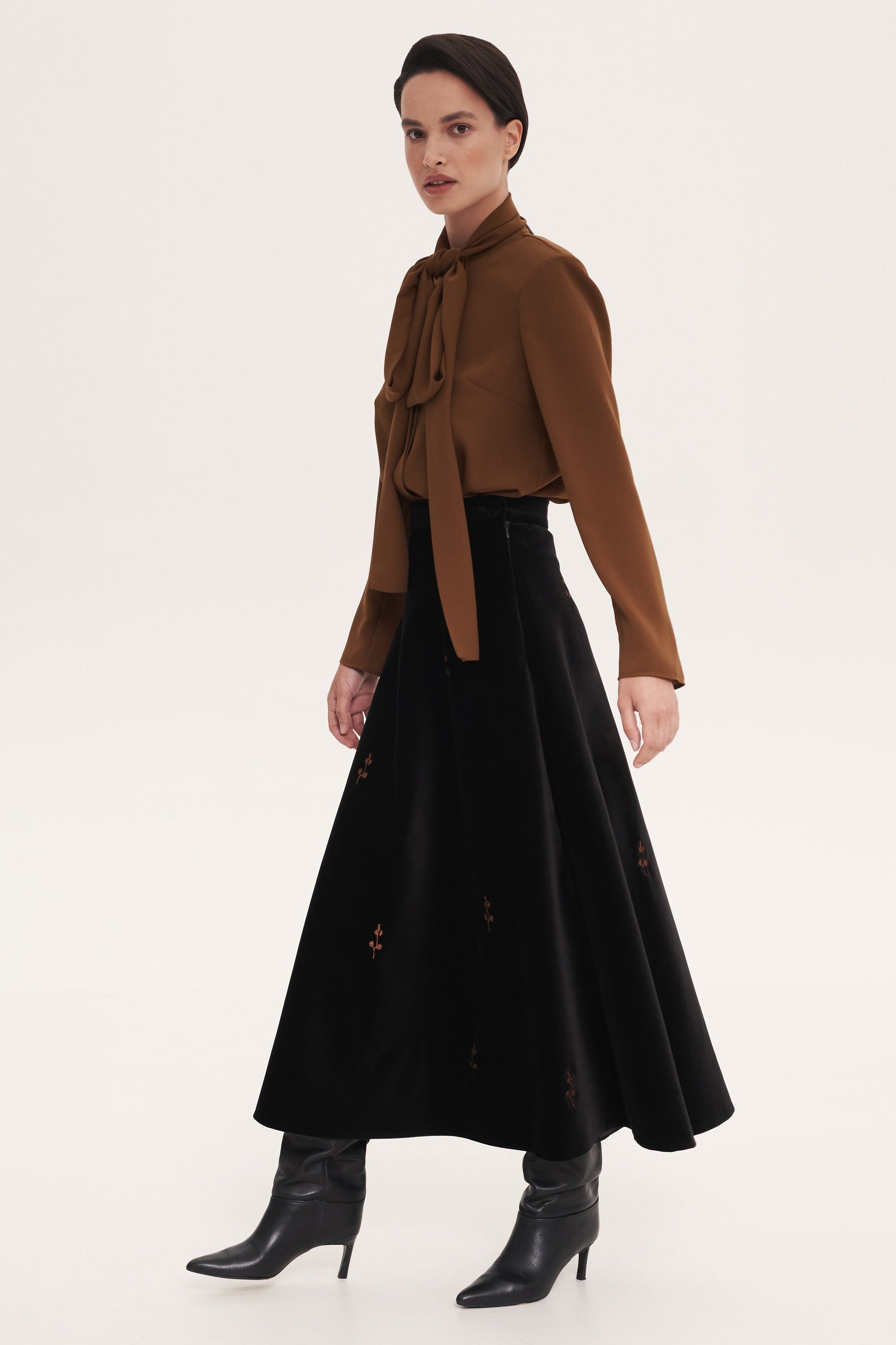 Black “Rose” Skirt