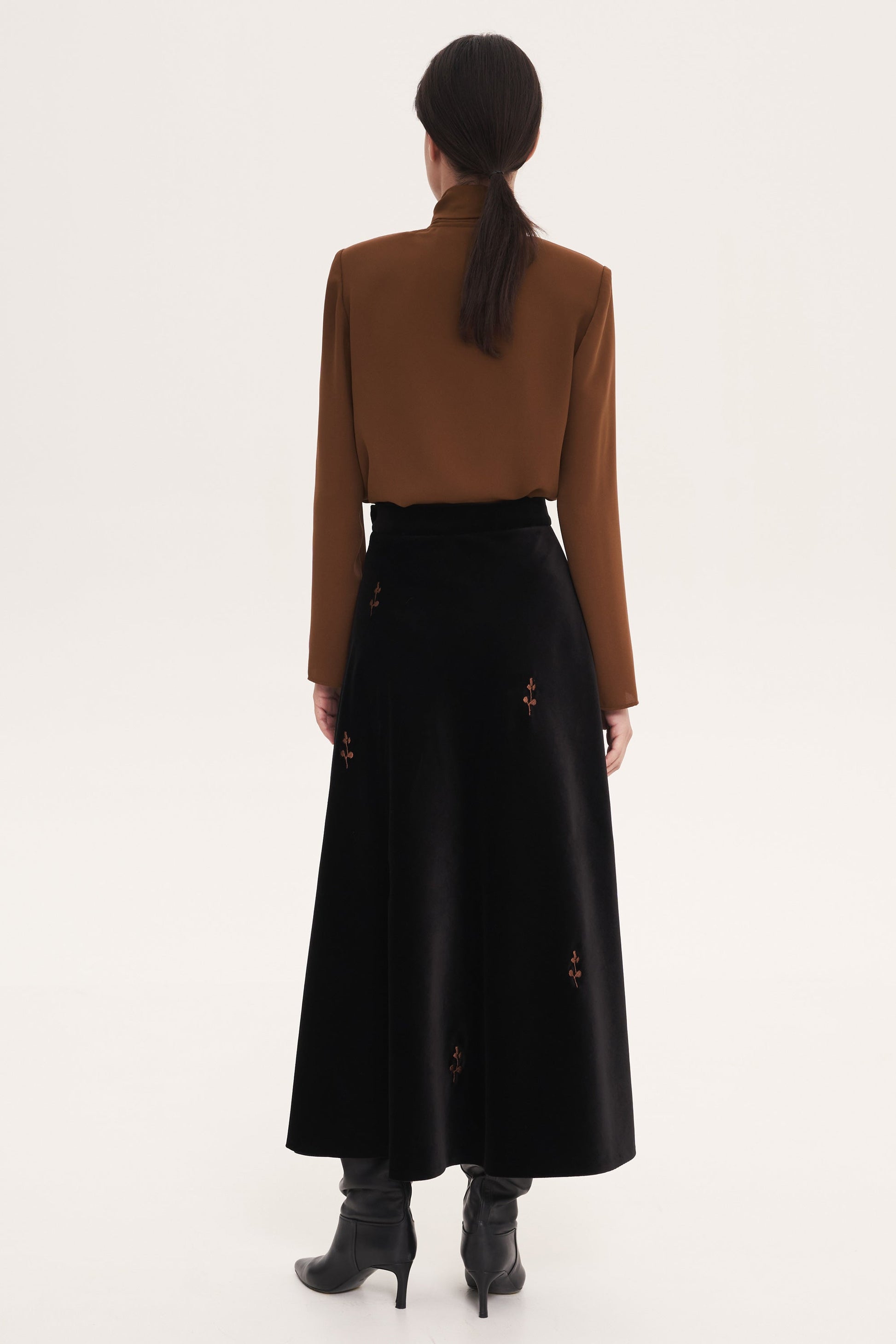 Black “Rose” Skirt