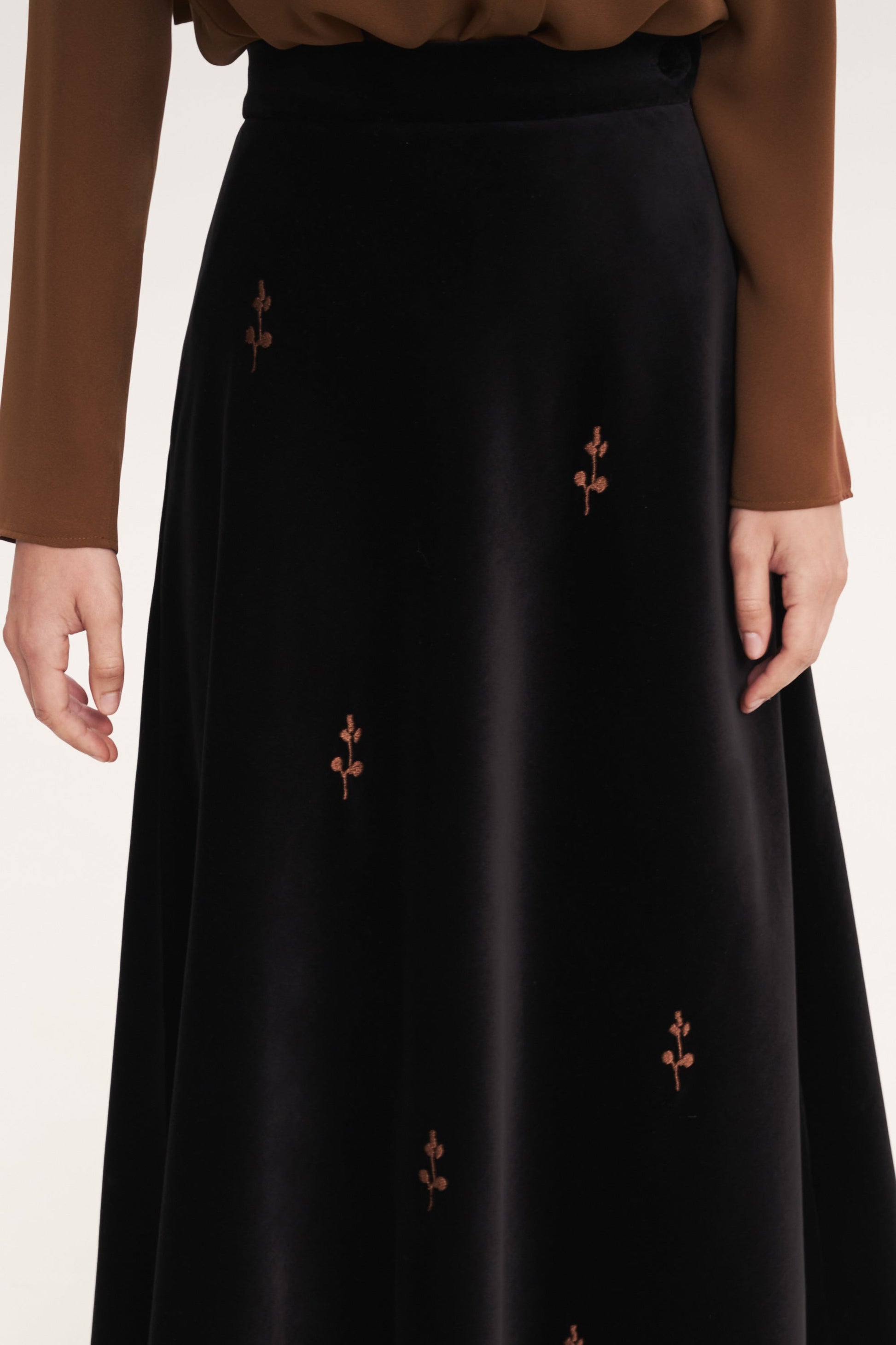Black “Rose” Skirt