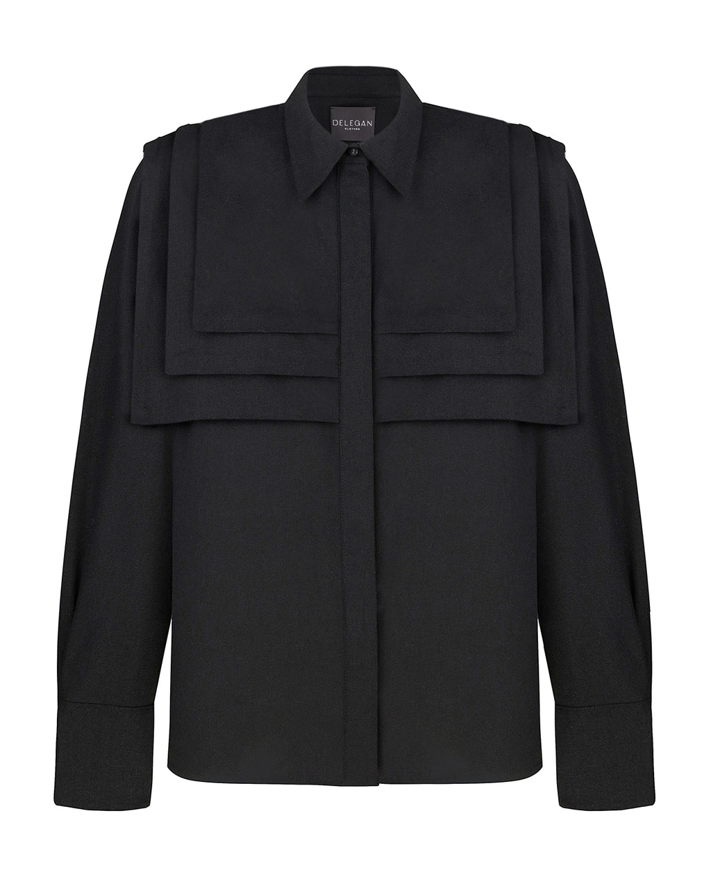 Black linen shirt